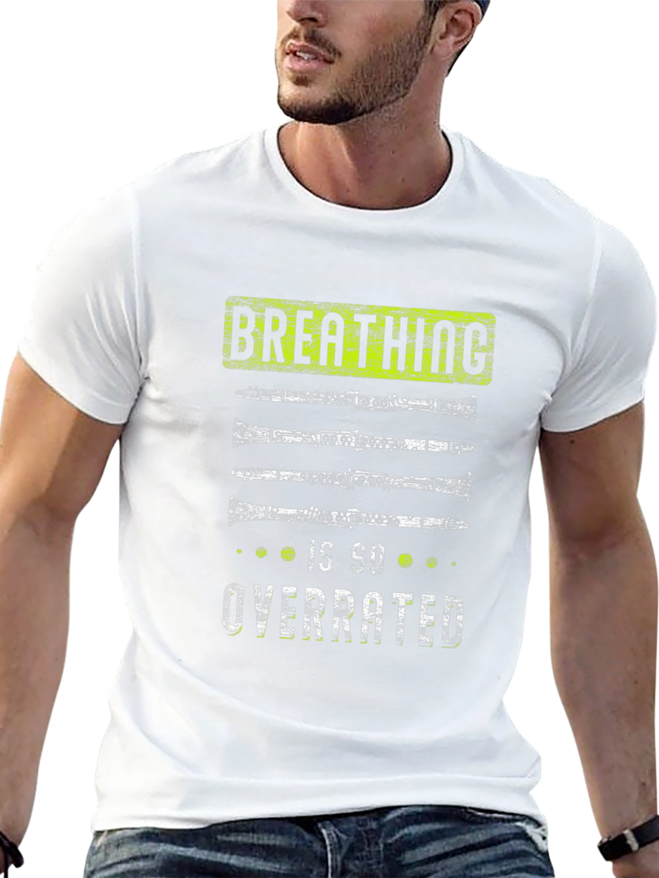 Breathing is Overrated Clarinet Player T-Shirt