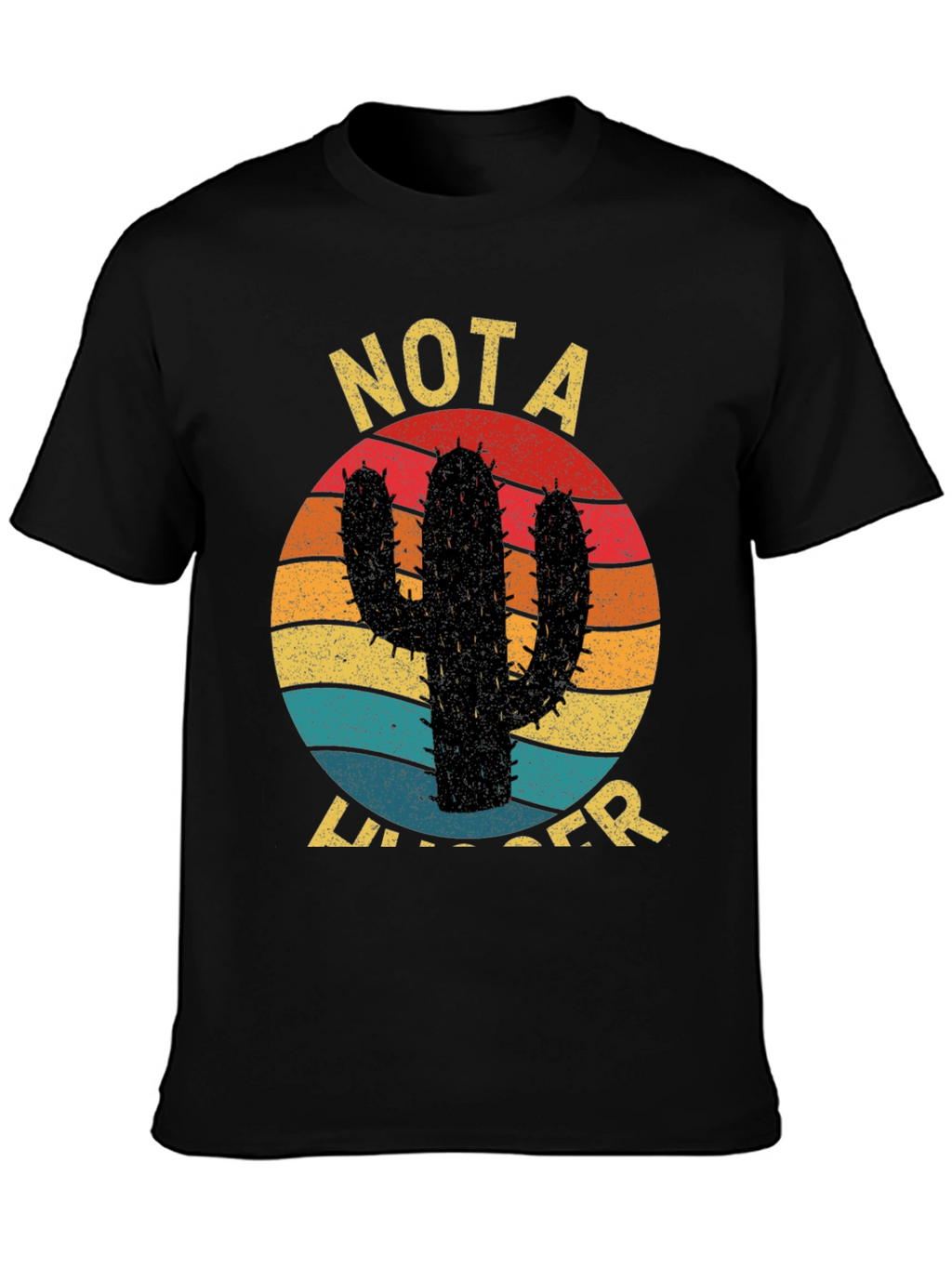 Funny Cactus Graphic Tee - Not a Hugger T-Shirt
