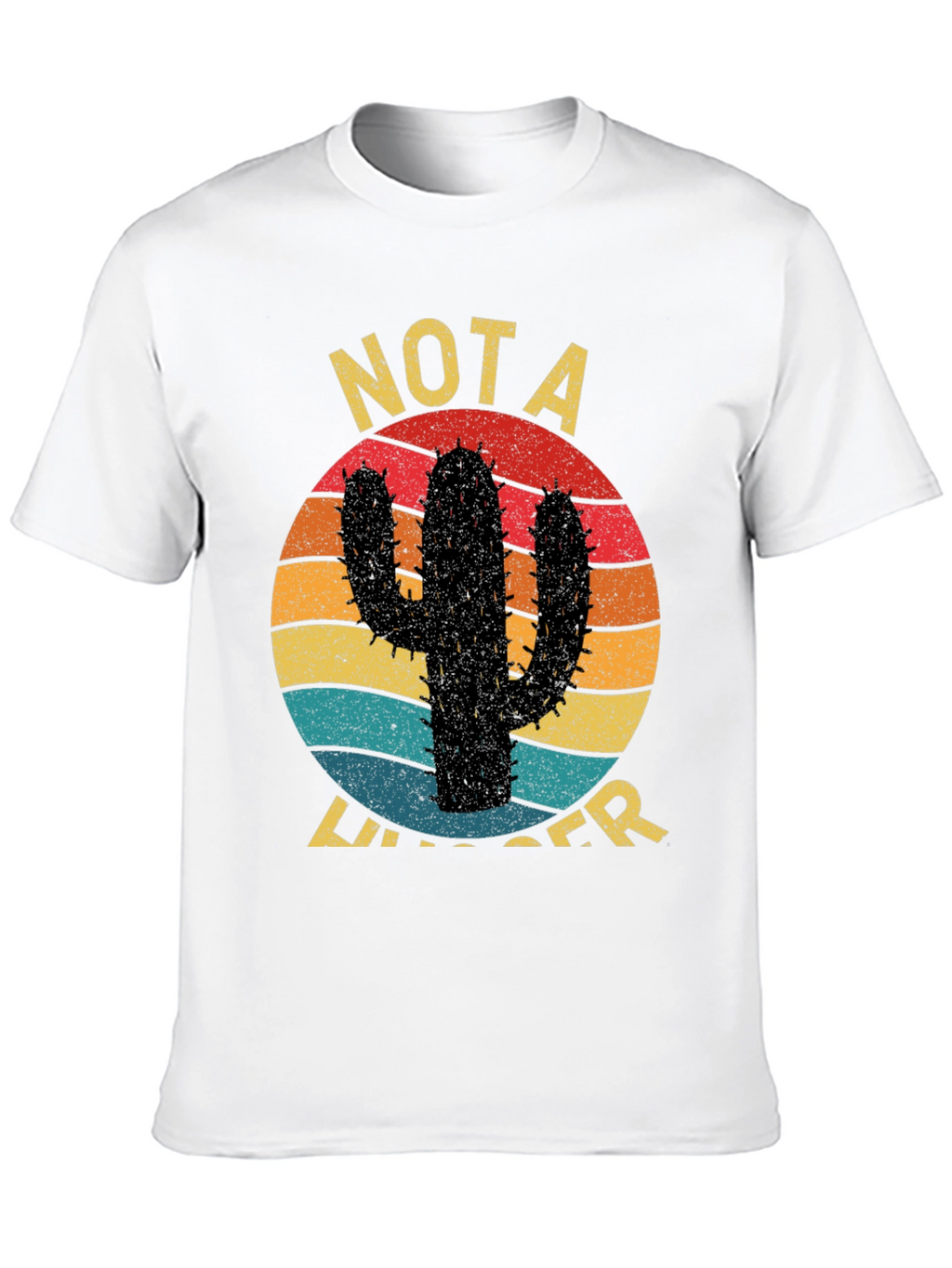 Funny Cactus Graphic Tee - Not a Hugger T-Shirt