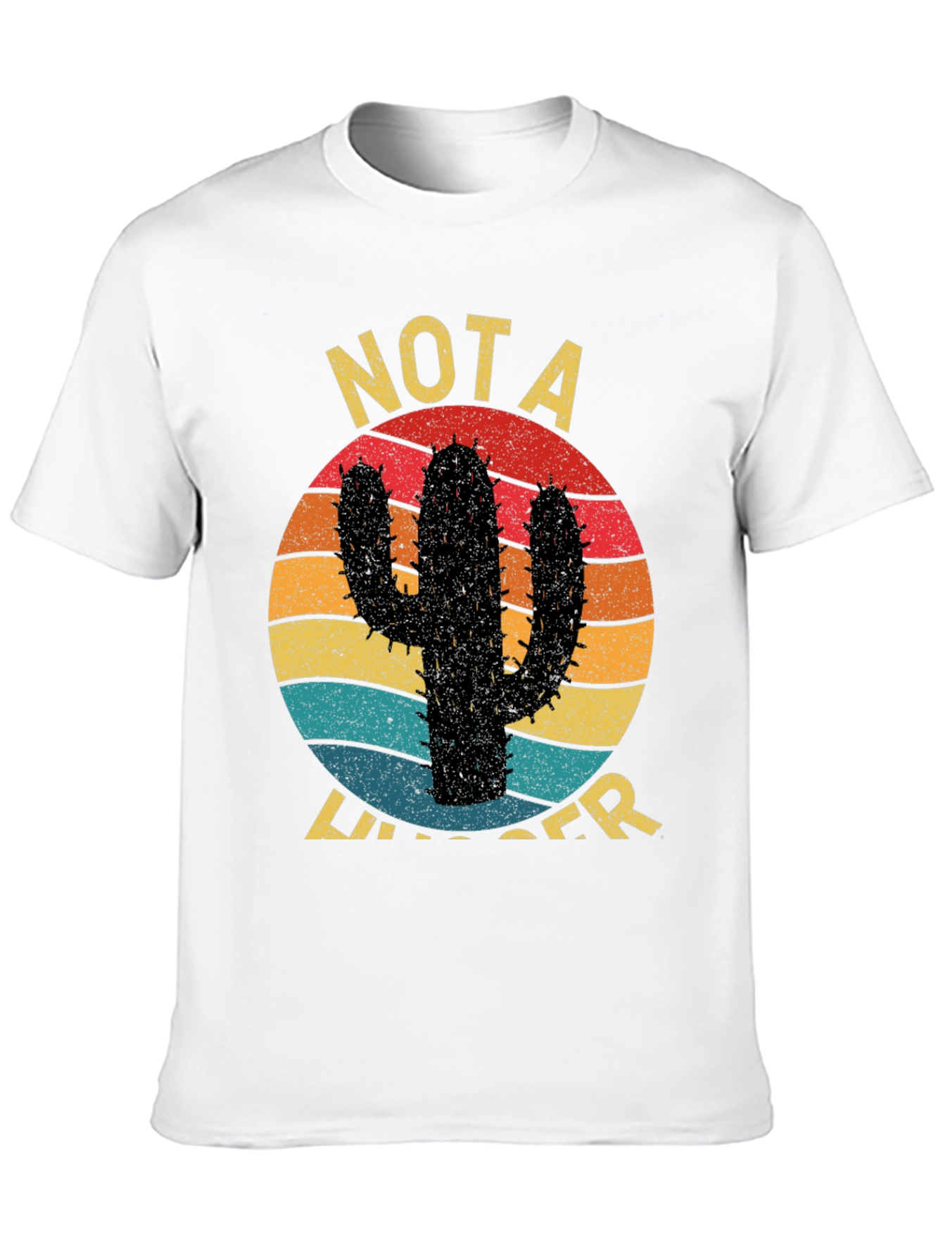 Funny Cactus Graphic Tee - Not a Hugger T-Shirt
