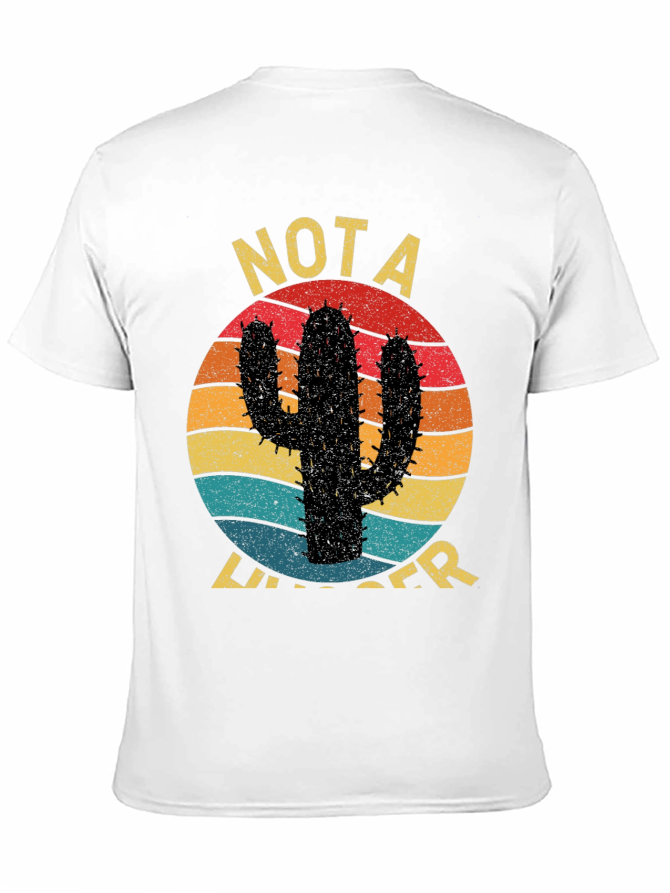 Funny Cactus Graphic Tee - Not a Hugger T-Shirt