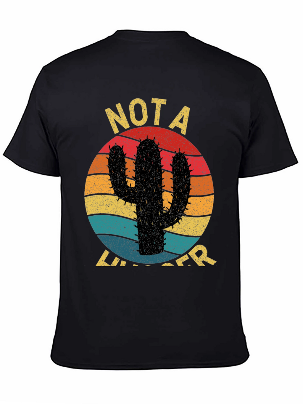 Funny Cactus Graphic Tee - Not a Hugger T-Shirt