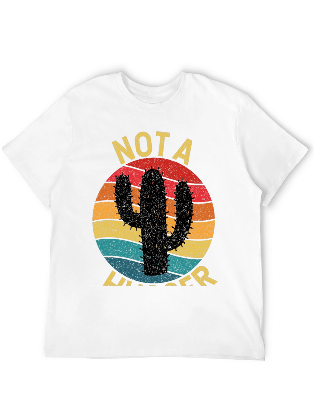 Funny Cactus Graphic Tee - Not a Hugger T-Shirt
