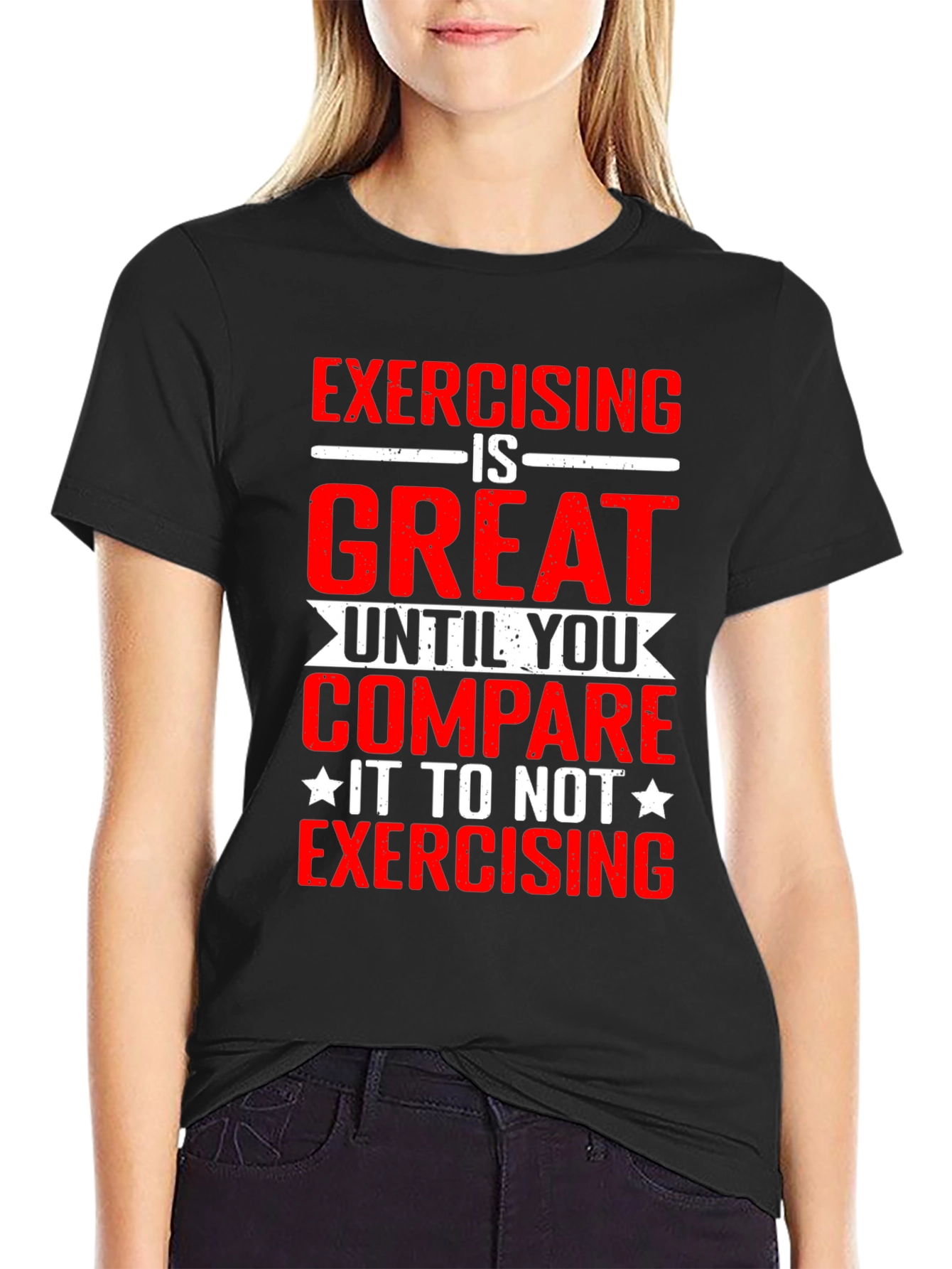Exercising is Great Graphic Tee