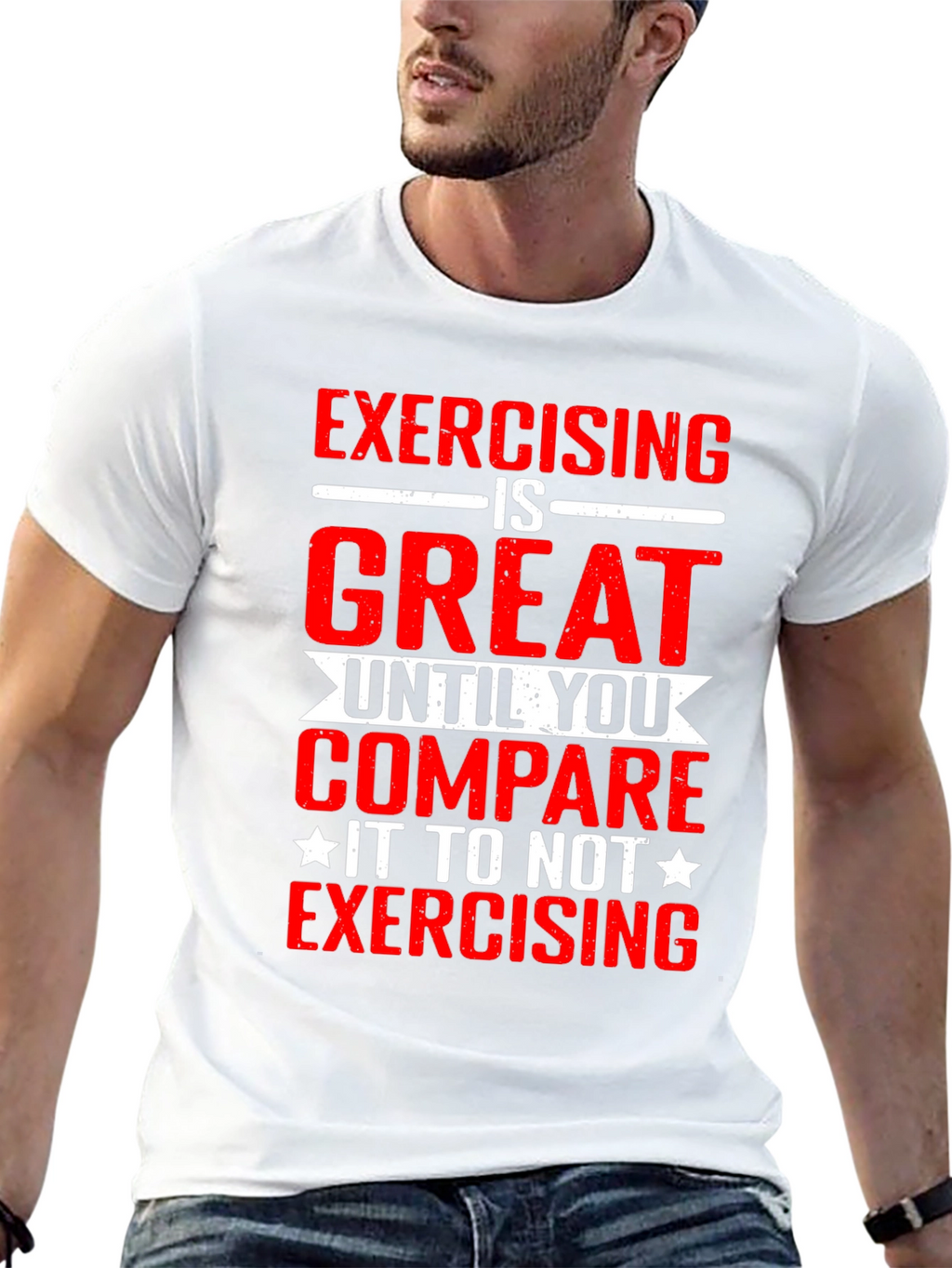 Exercising is Great Graphic Tee