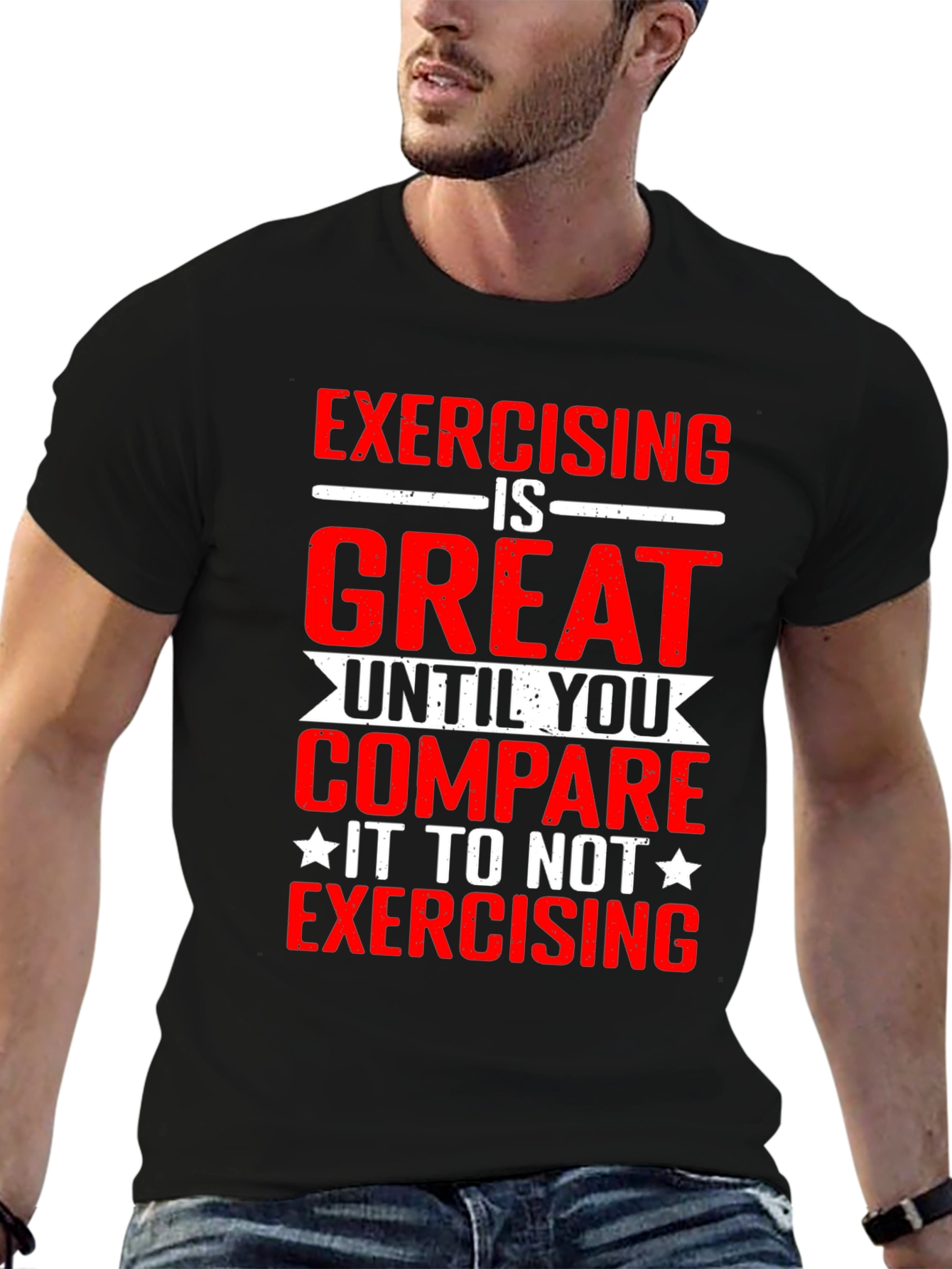 Exercising is Great Graphic Tee