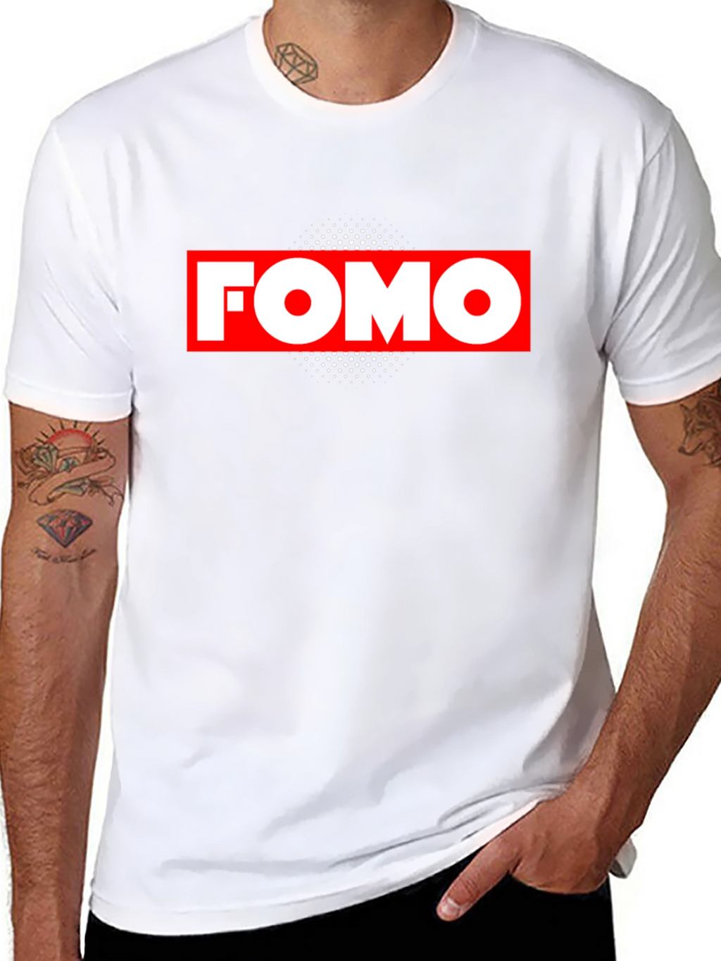 FOMO Graphic Tee - Black Casual Shirt