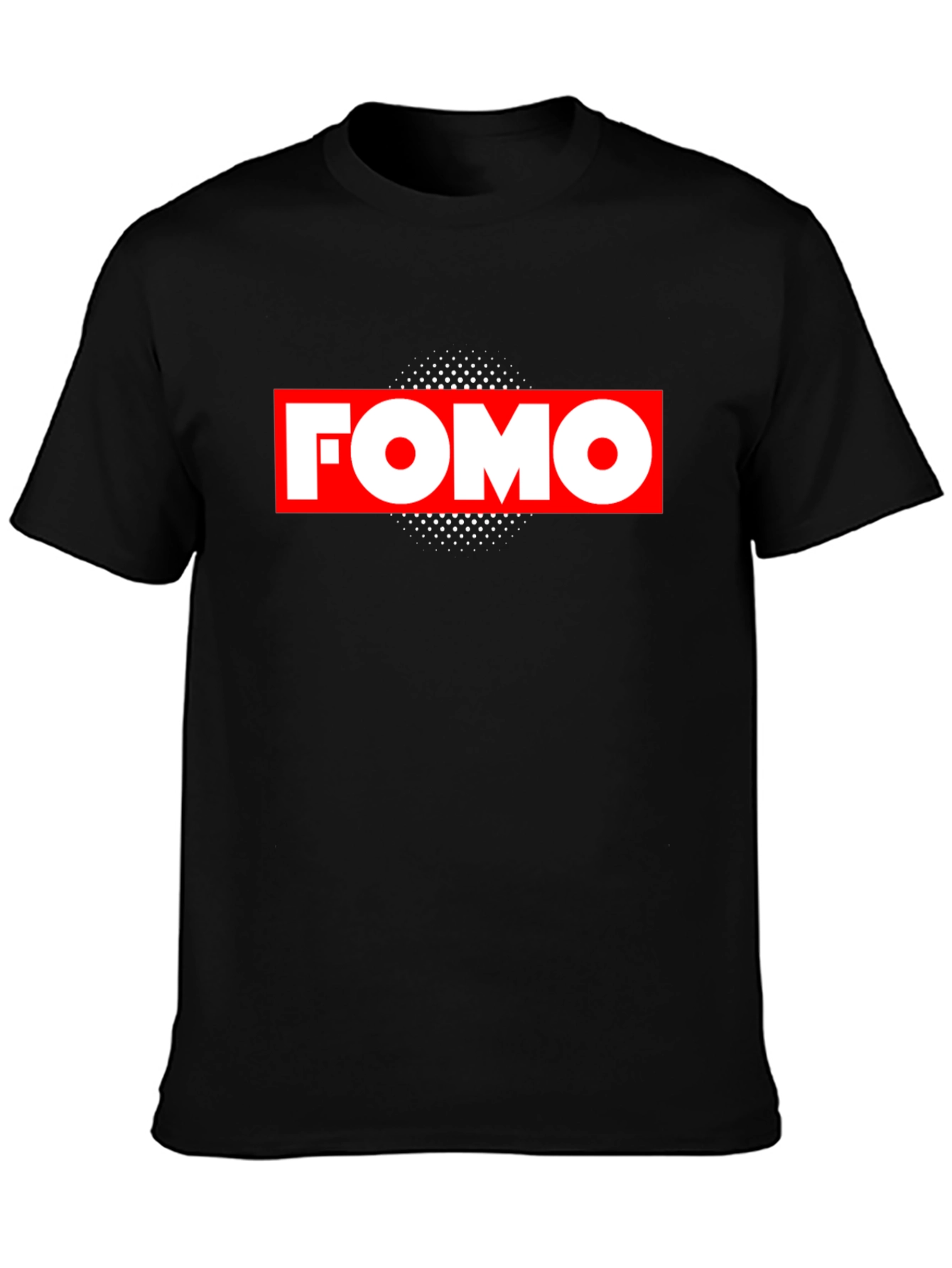 FOMO Graphic Tee - Black Casual Shirt