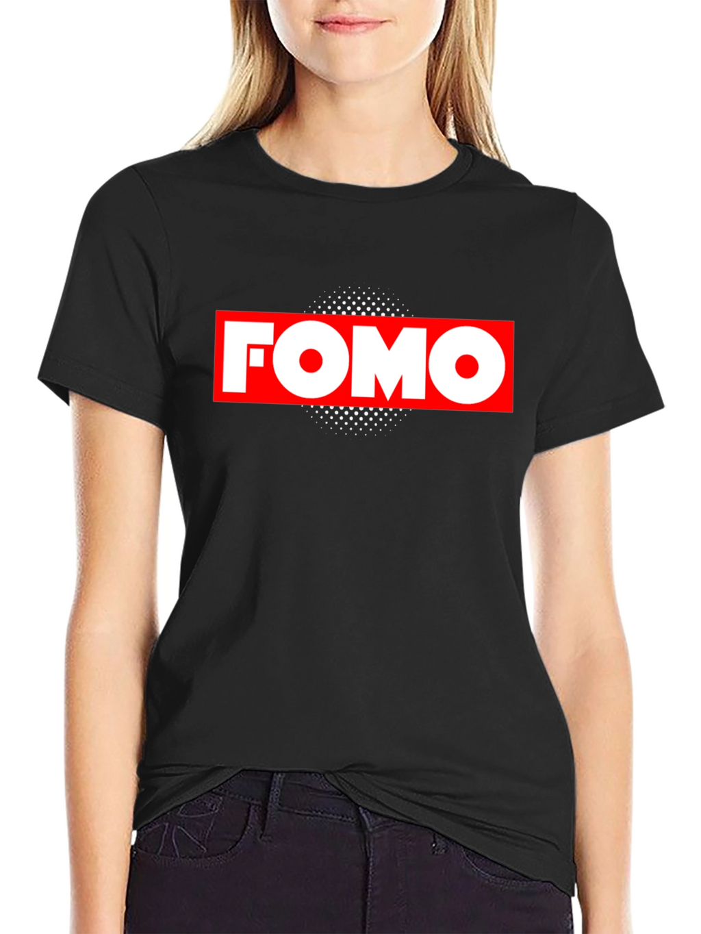 FOMO Graphic Tee - Black Casual Shirt