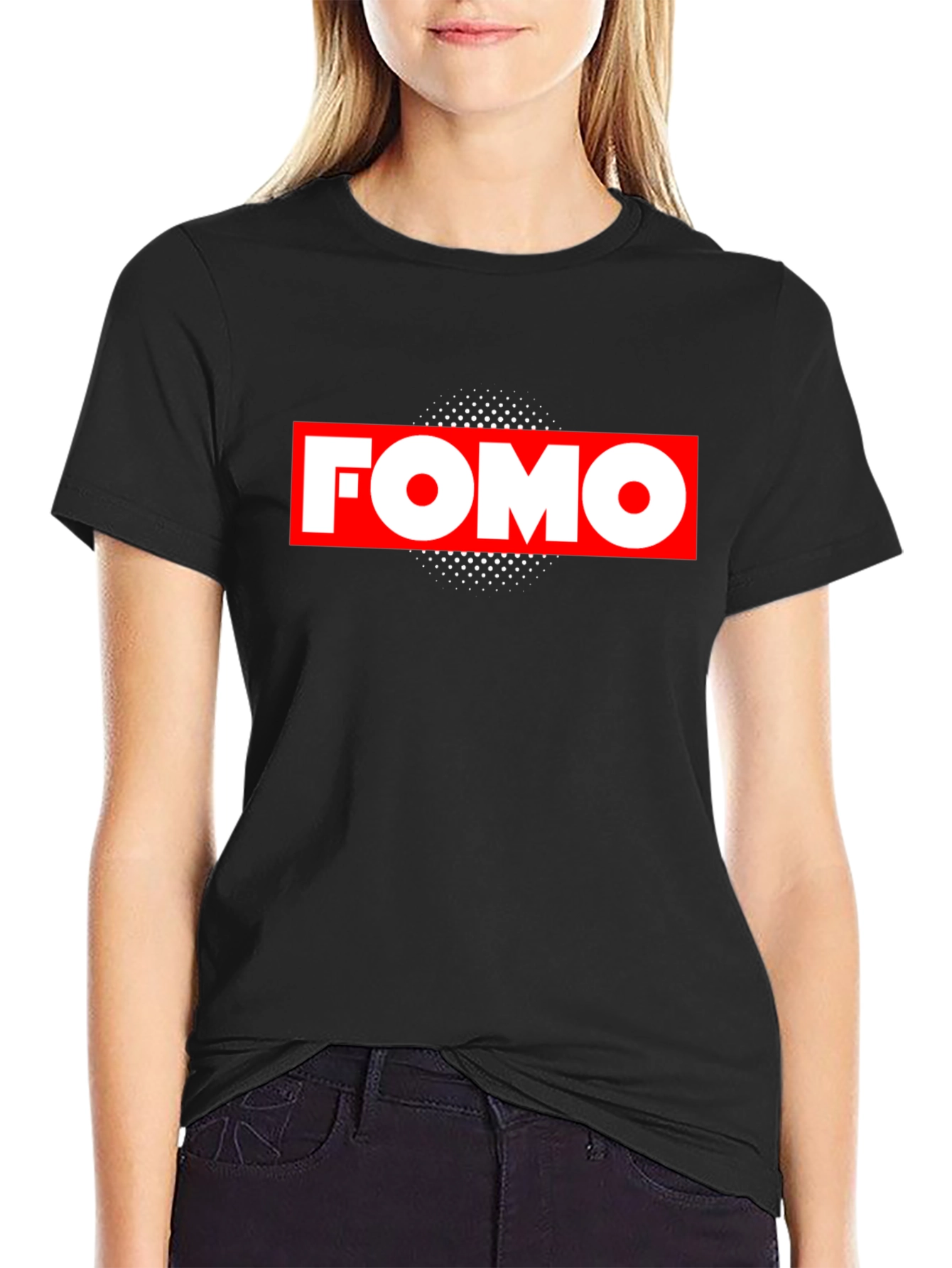 FOMO Graphic Tee - Black Casual Shirt