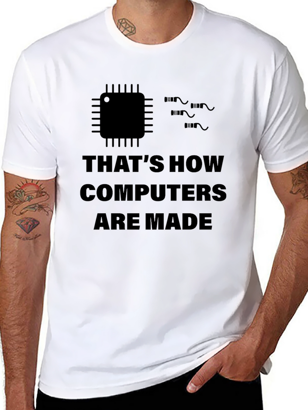 Thats How Computers are Made Black T-Shirt