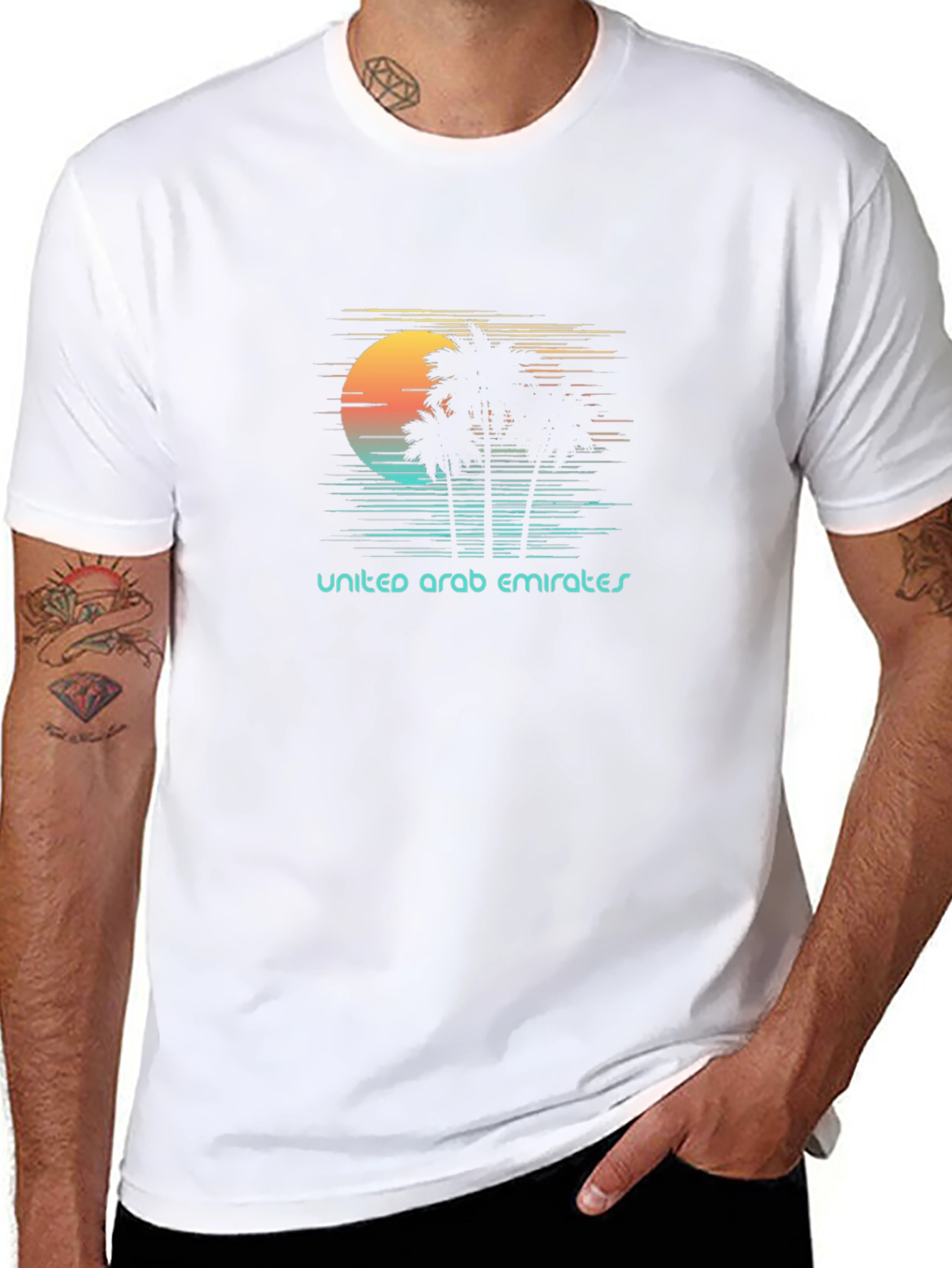 United Arab Emirates Sunset Graphic T-Shirt