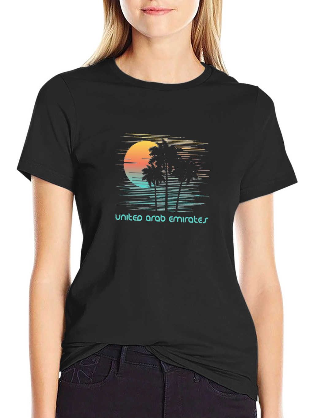 United Arab Emirates Sunset Graphic T-Shirt