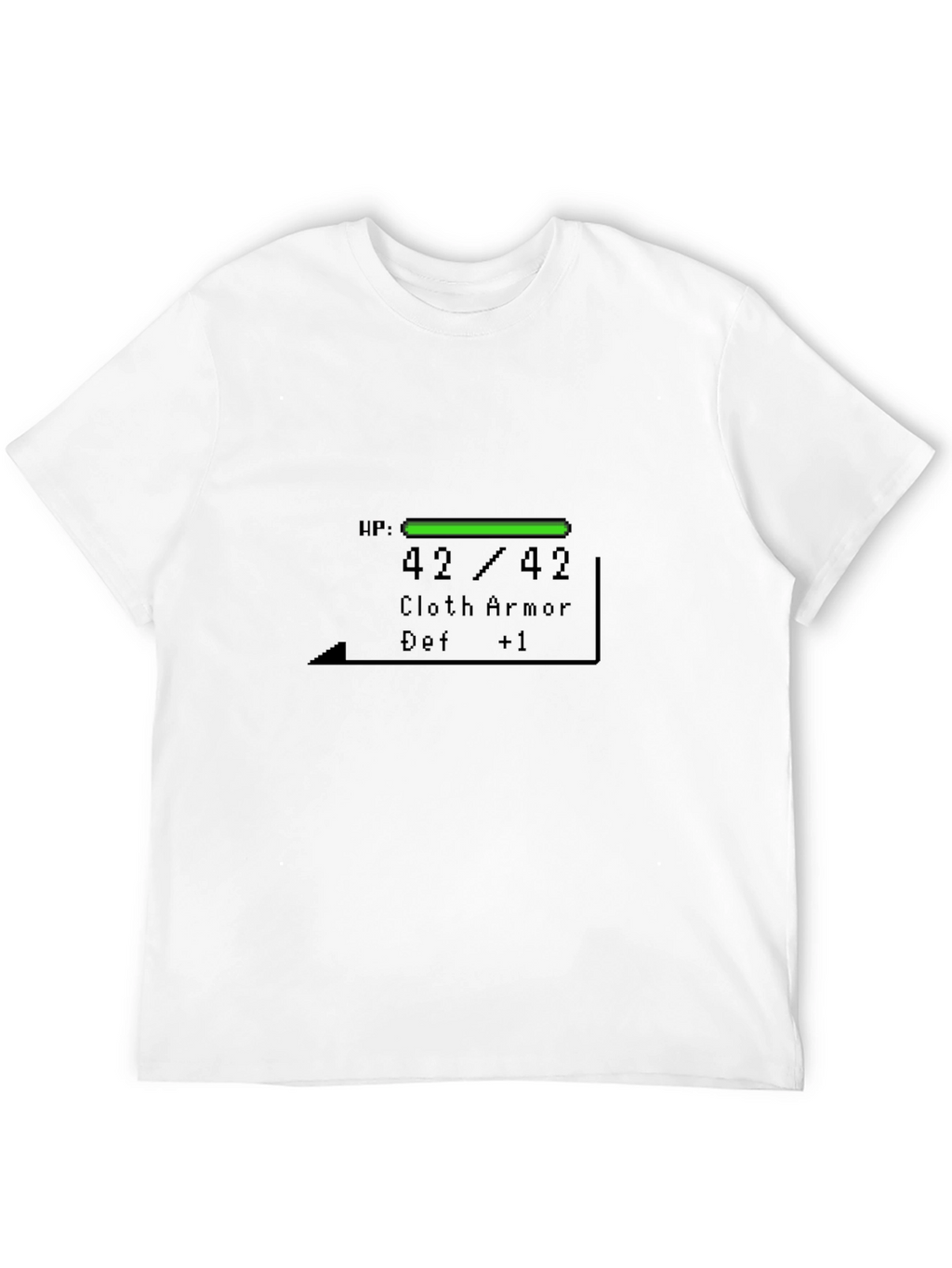 Gamer Style T-Shirt with RPG Health Bar Design