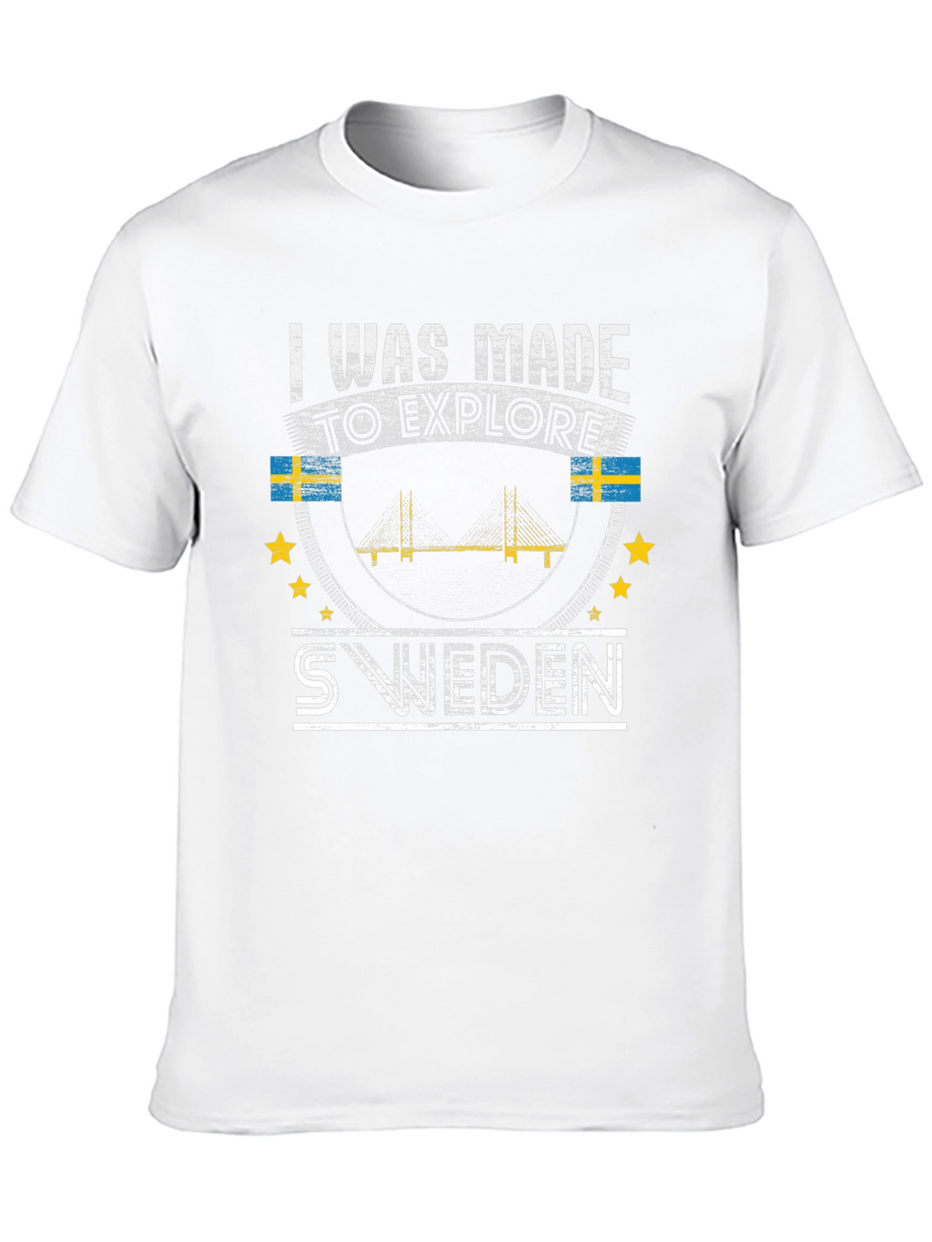 Sweden Explore T-Shirt - Black Graphic Tee