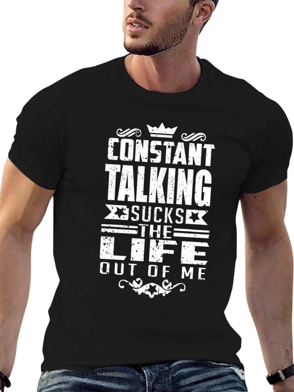 Constant Talking Sucks T-Shirt - Funny Sarcastic Tee