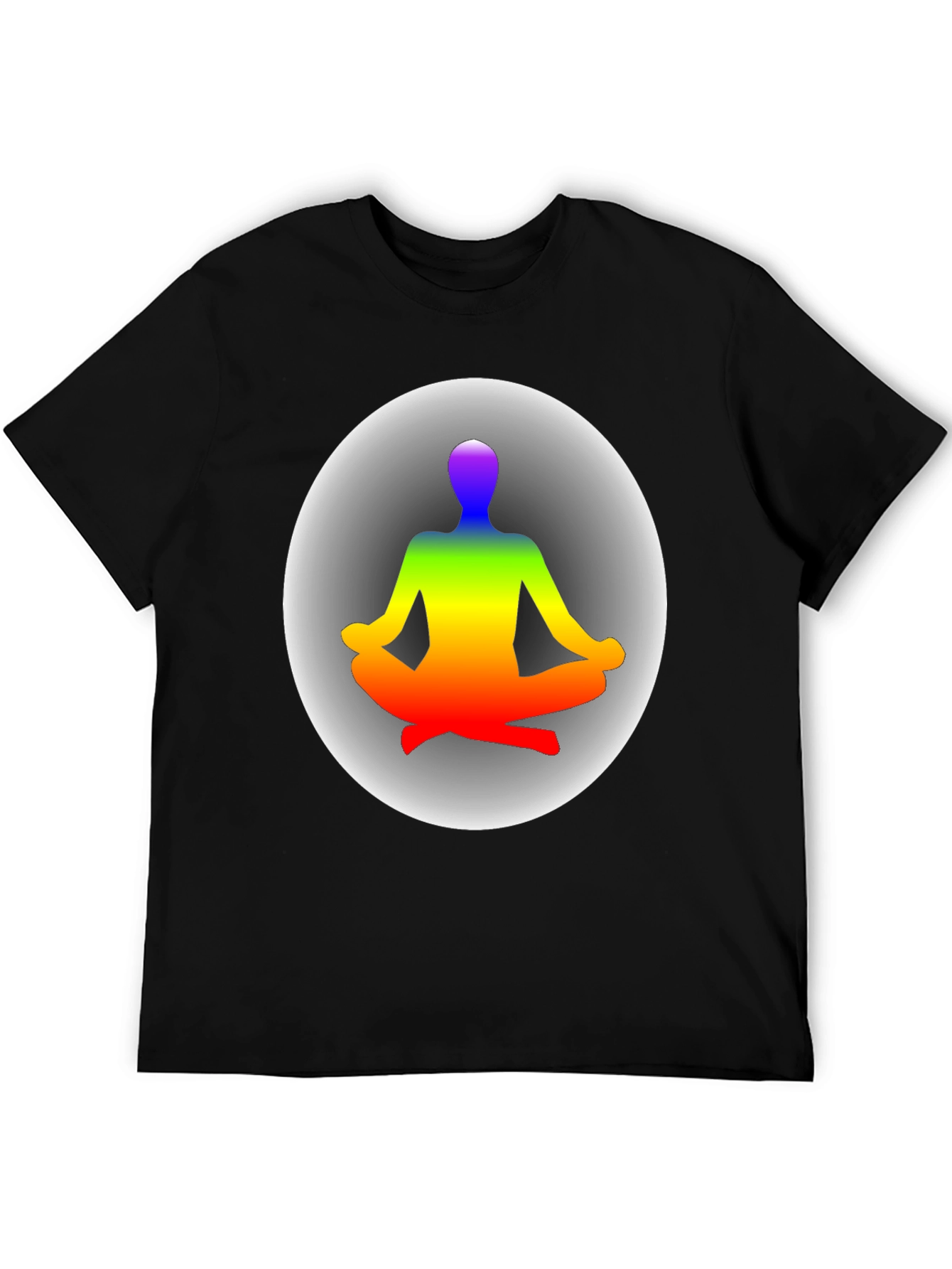 Zen Chakra Meditation T-Shirt - Black