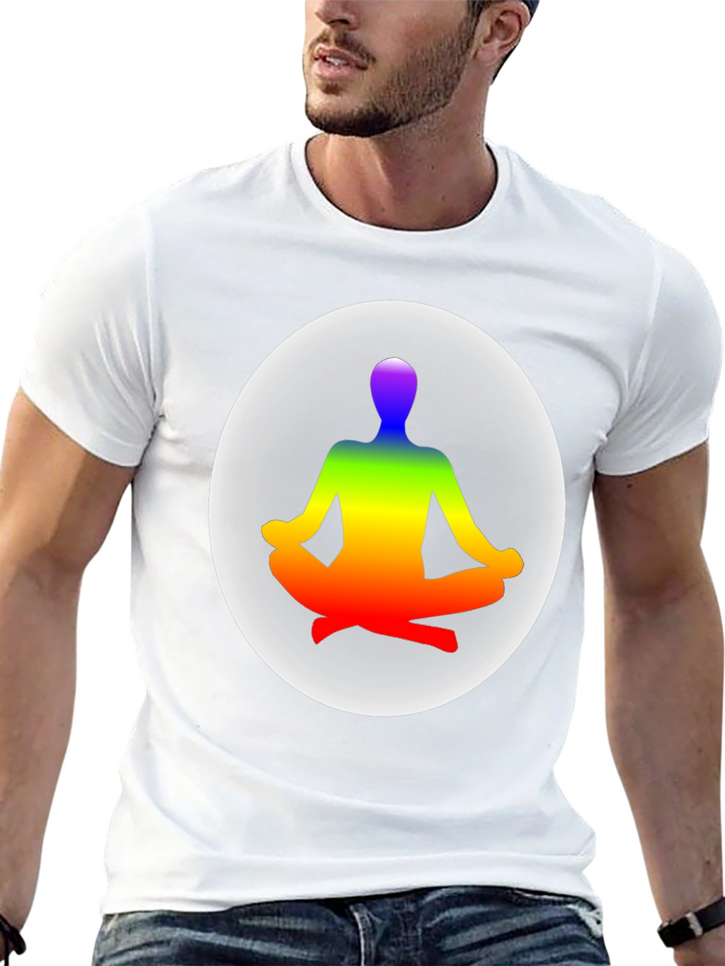 Zen Chakra Meditation T-Shirt - Black