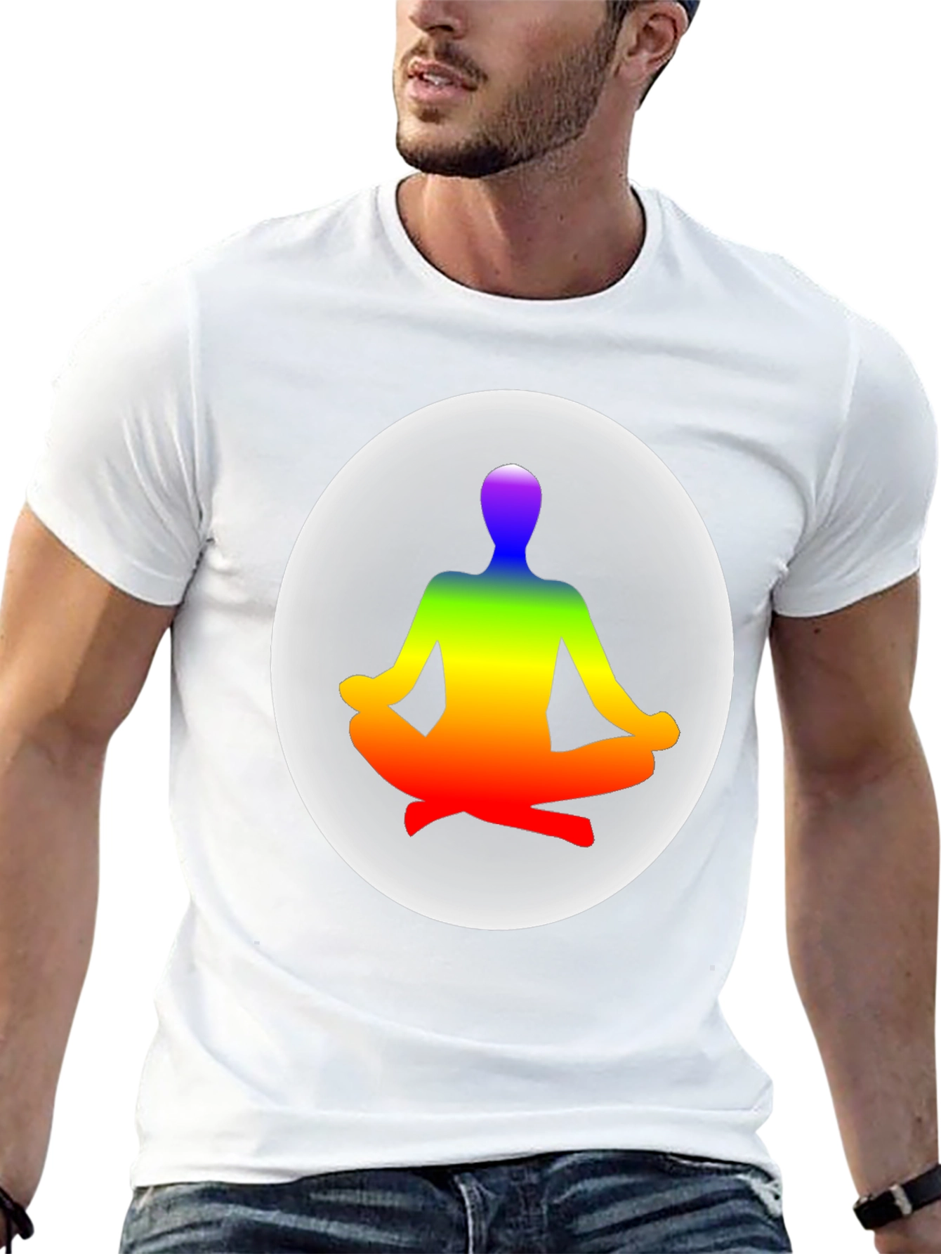 Zen Chakra Meditation T-Shirt - Black