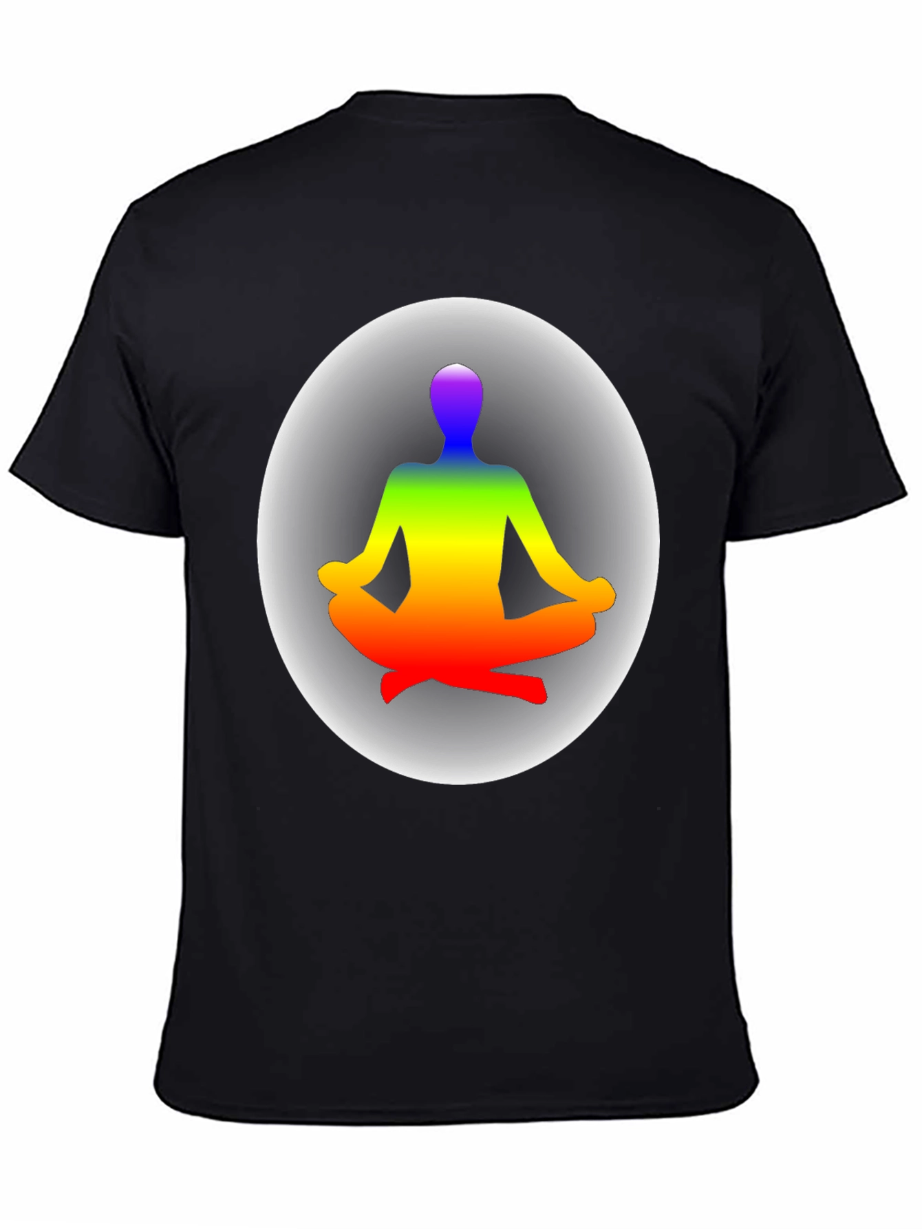 Zen Chakra Meditation T-Shirt - Black