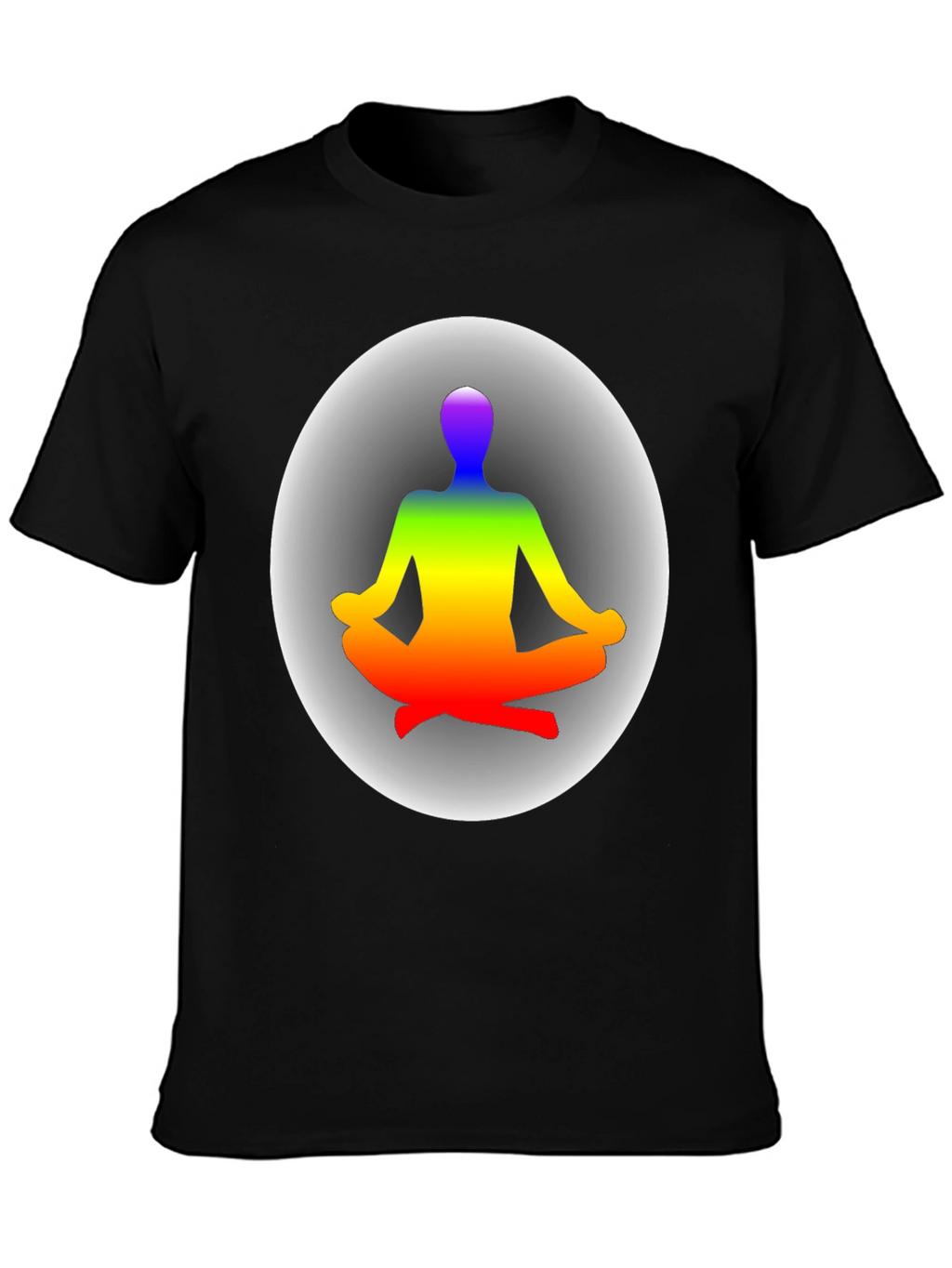 Zen Chakra Meditation T-Shirt - Black