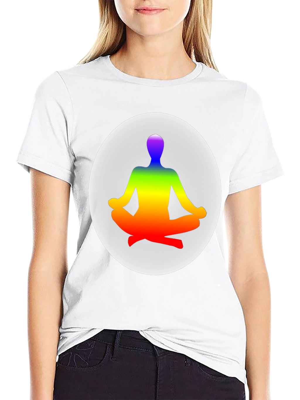 Zen Chakra Meditation T-Shirt - Black