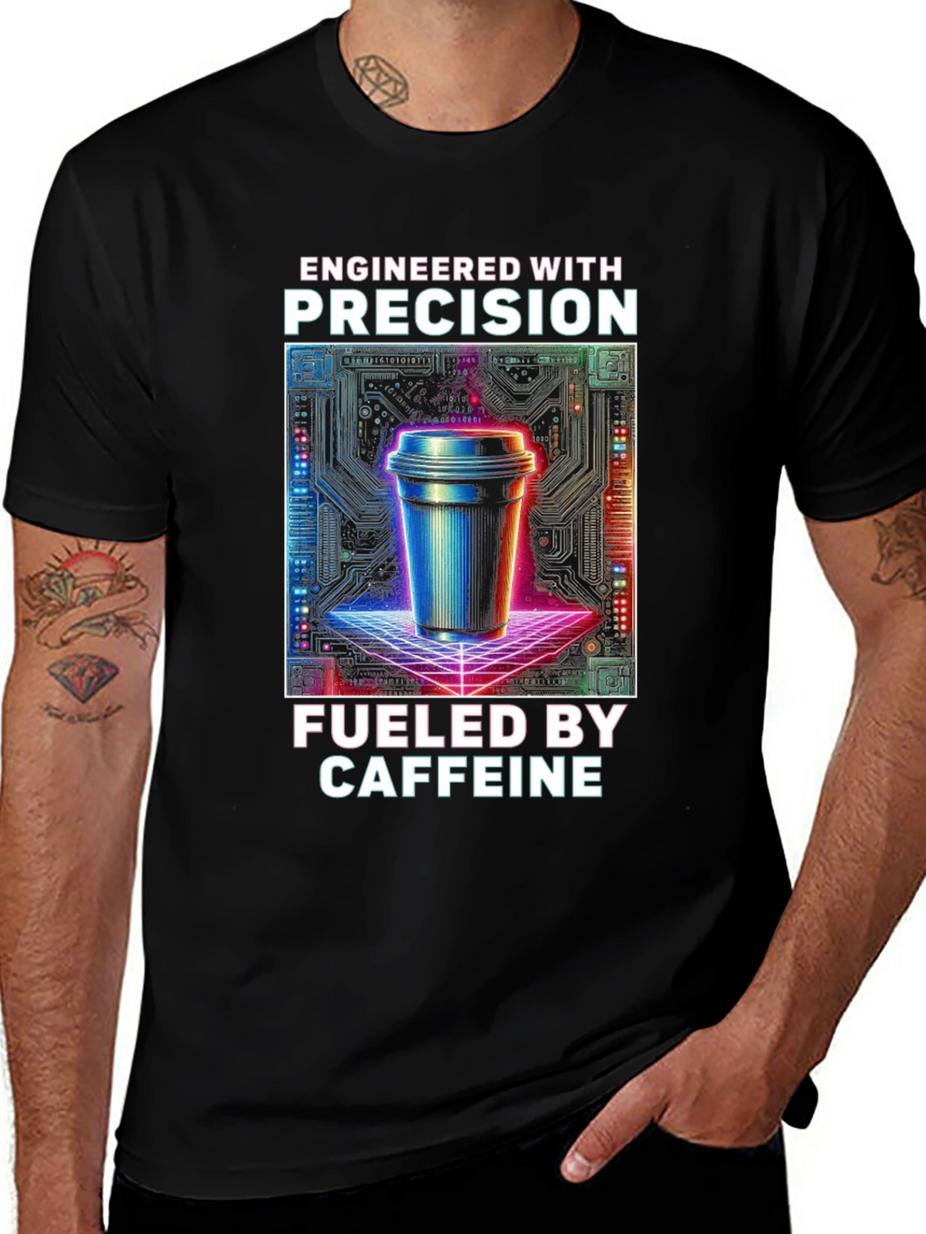 Engineered with Precision Caffeinated T-Shirt