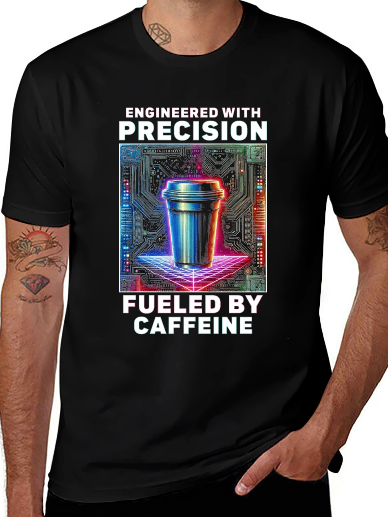 Engineered with Precision Caffeinated T-Shirt
