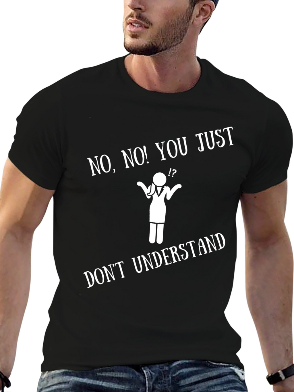 Funny Doctor Stick Figure T-Shirt - Dont Understand