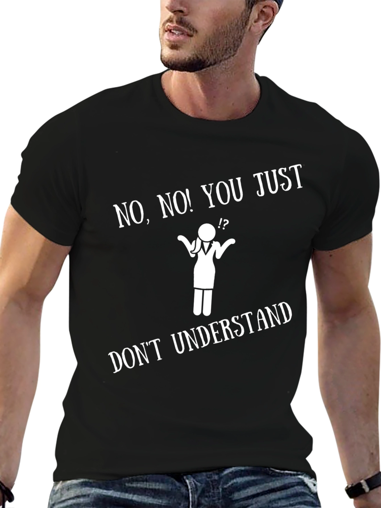 Funny Doctor Stick Figure T-Shirt - Dont Understand
