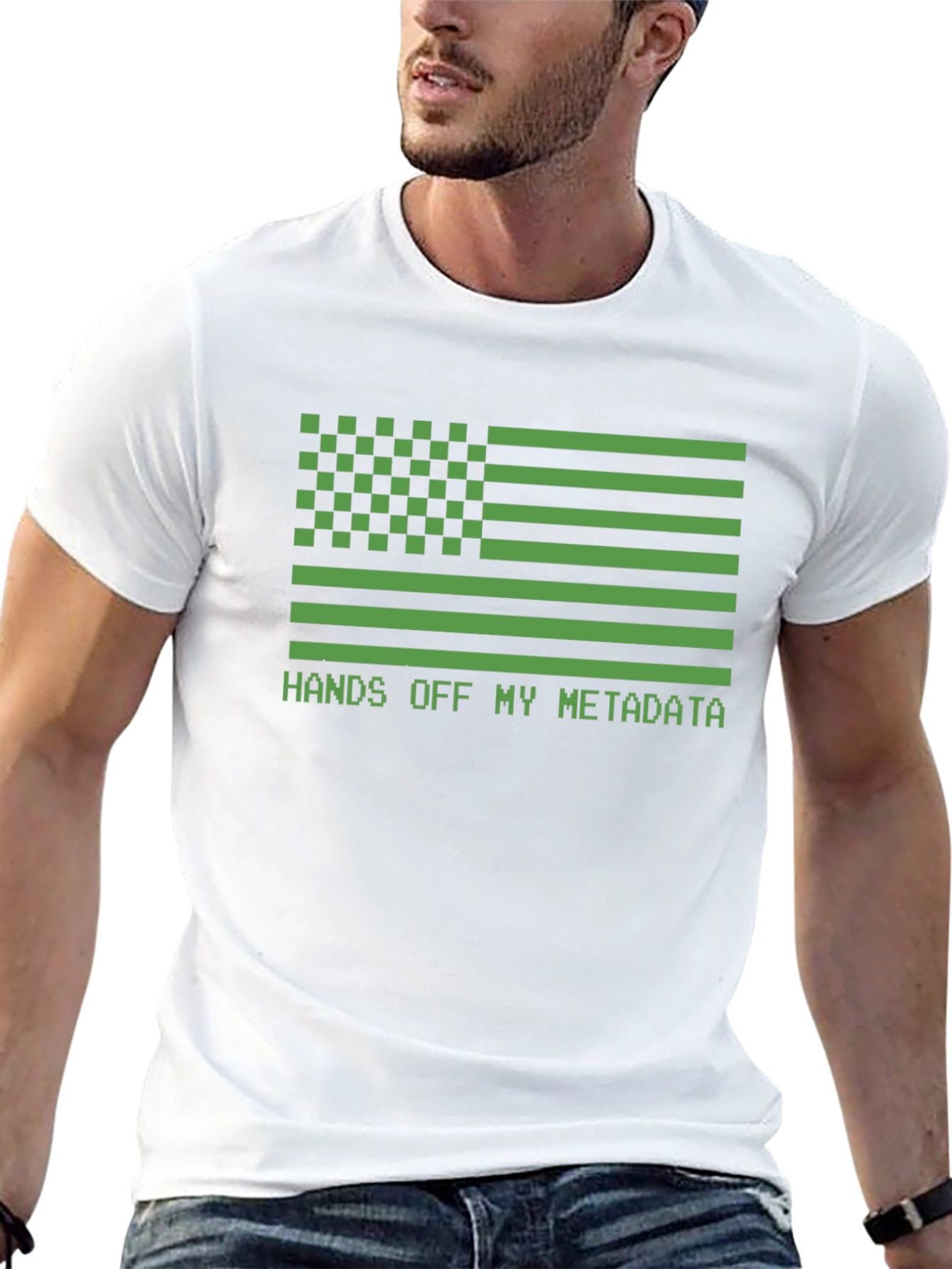 Hands Off My Metadata Graphic Tee