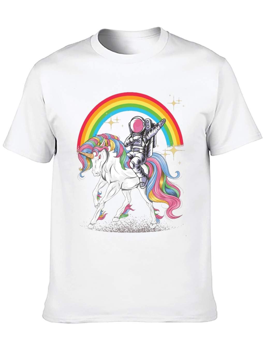 Astronaut Dab Unicorn Rainbow T-Shirt