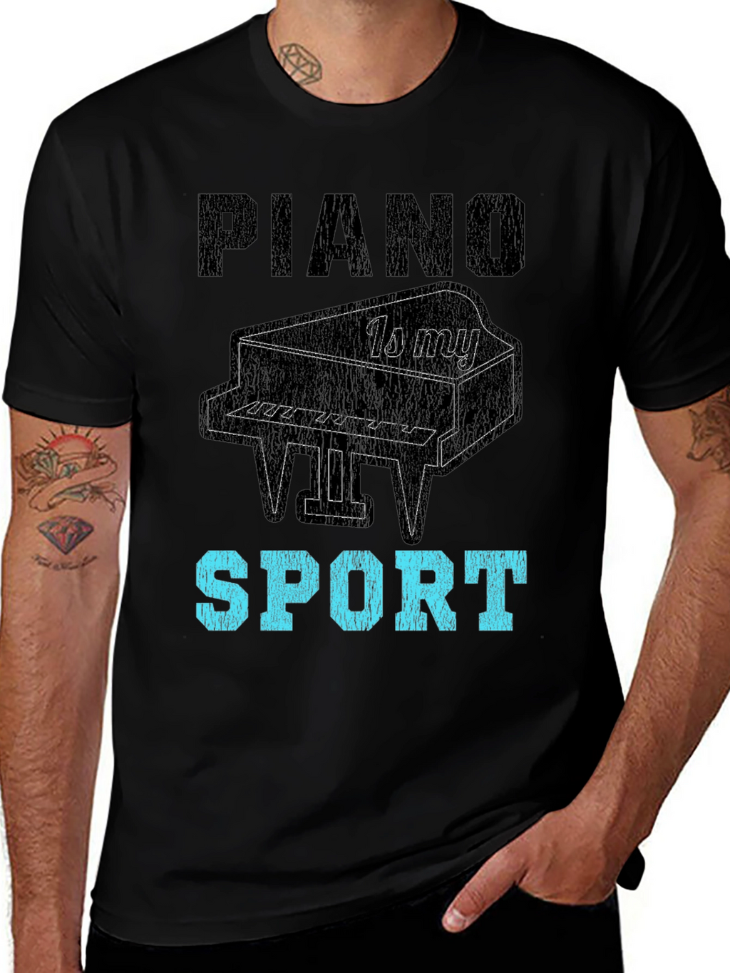 Piano is My Sport Graphic Tee