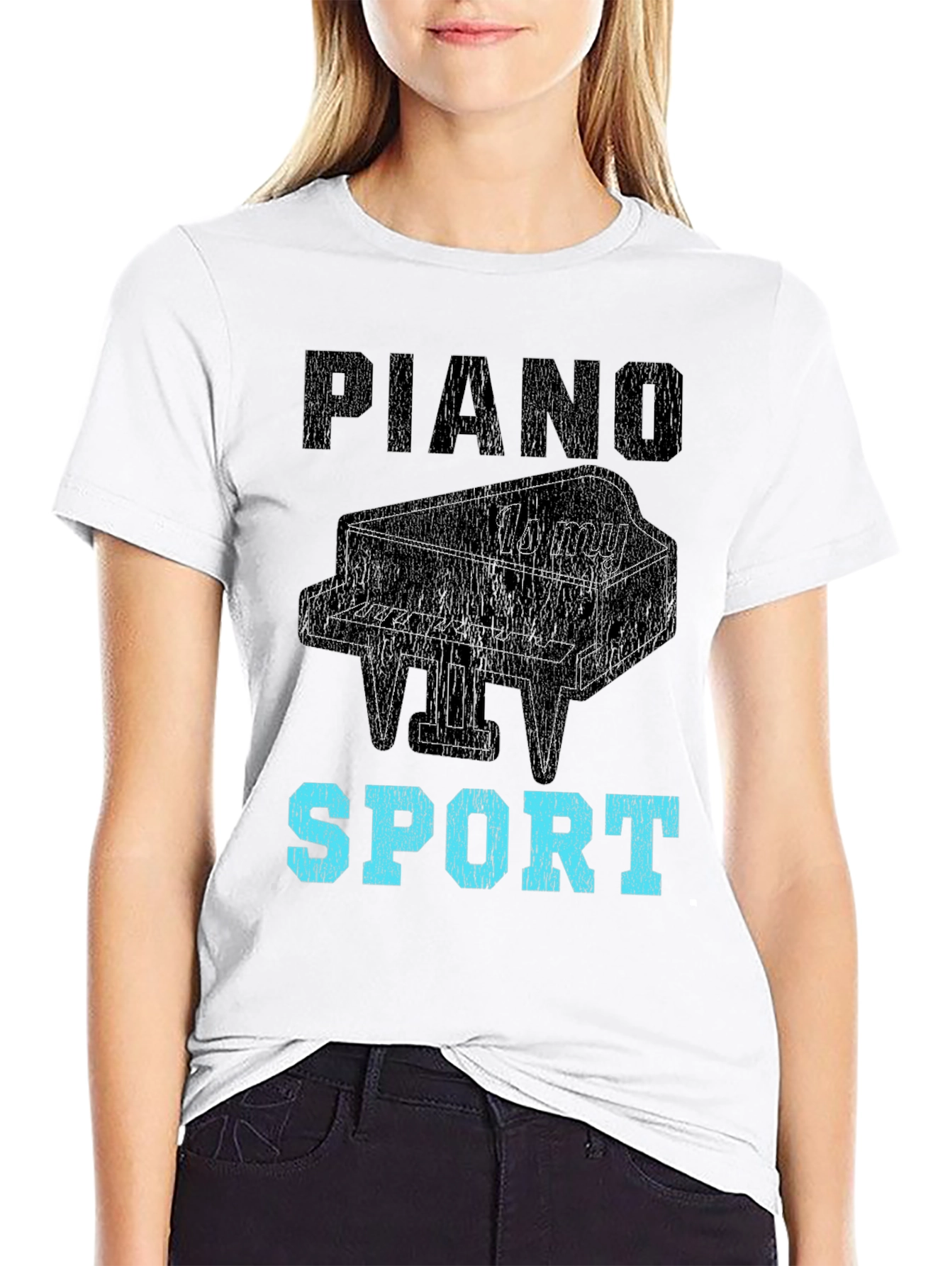 Piano is My Sport Graphic Tee