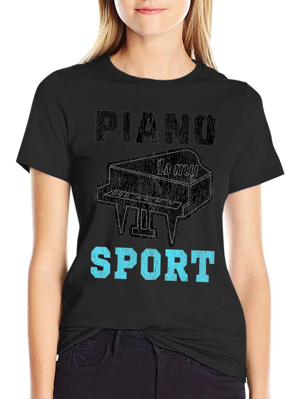 Piano is My Sport Graphic Tee