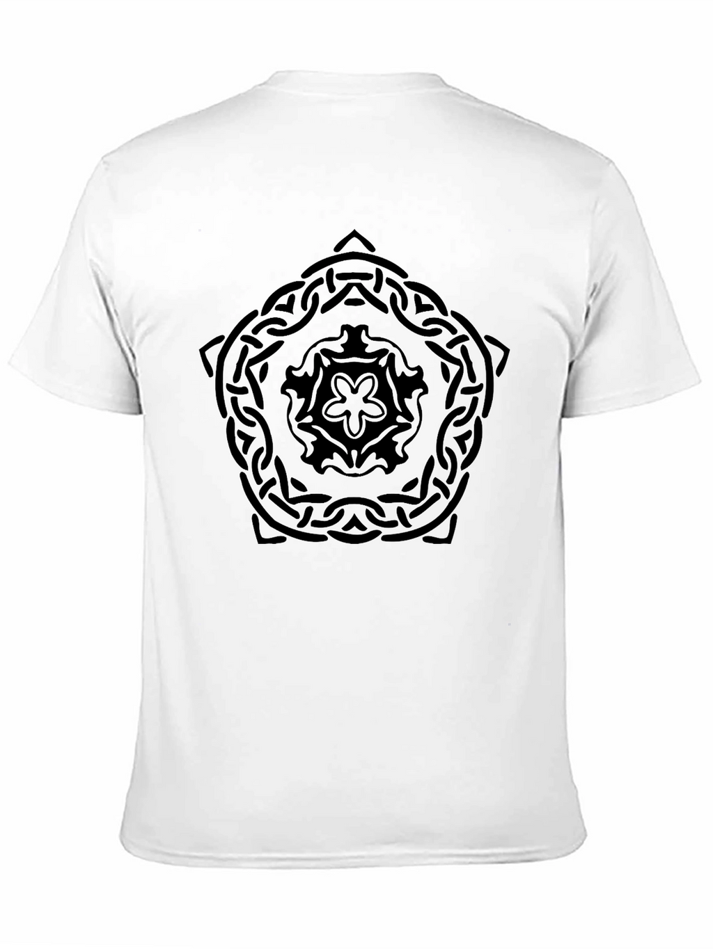 Celtic Knot Mandala Graphic Black T-Shirt