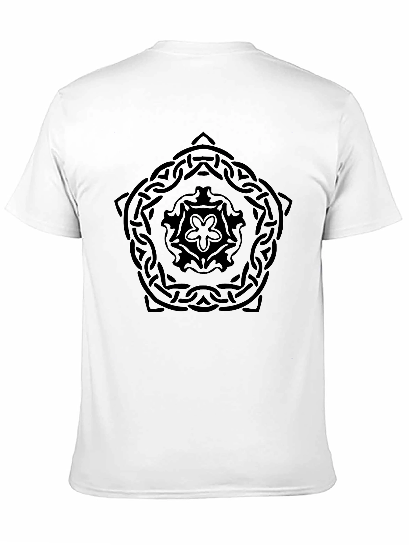Celtic Knot Mandala Graphic Black T-Shirt