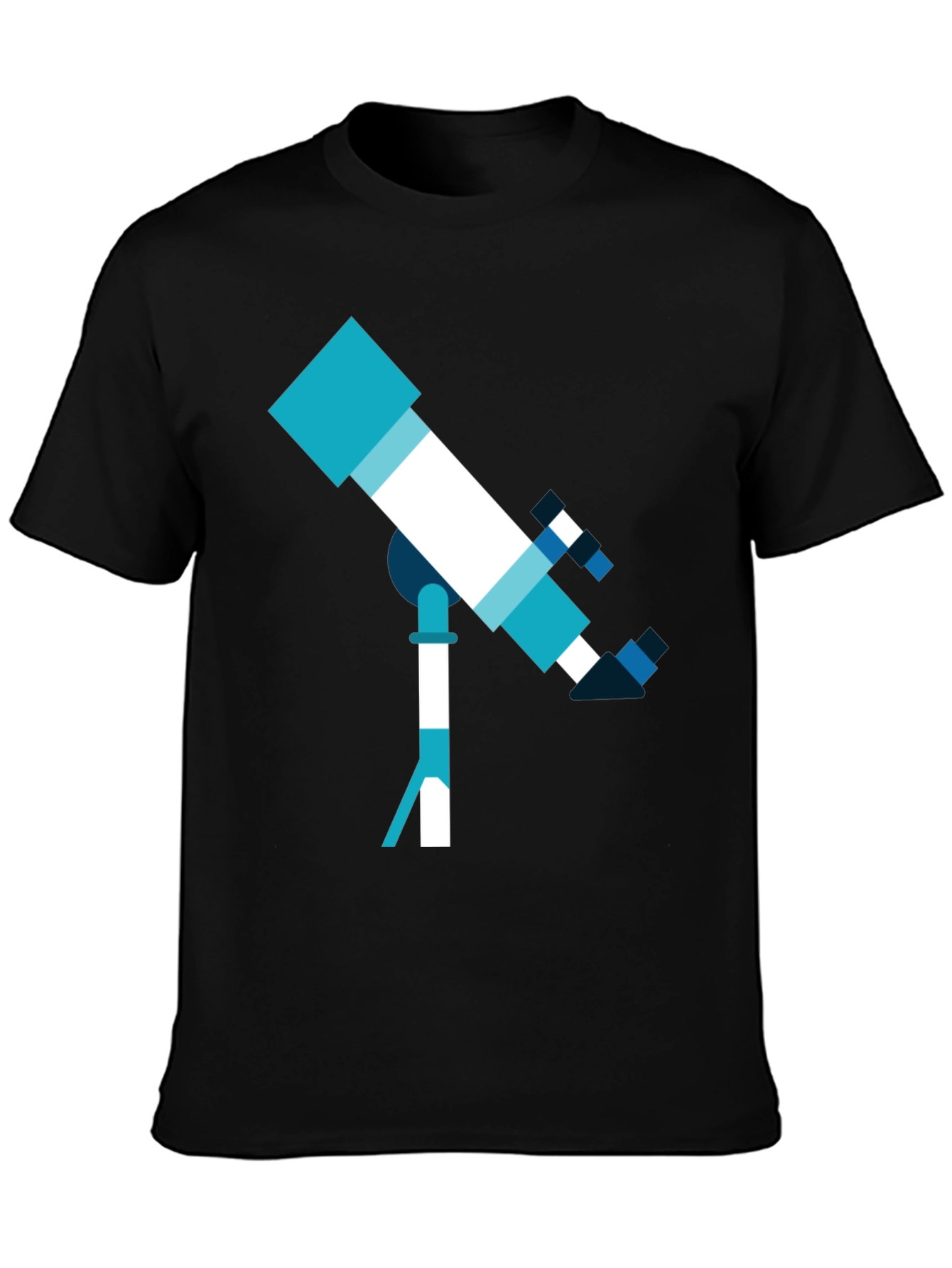 Telescope Graphic Tee - Space Exploration Shirt