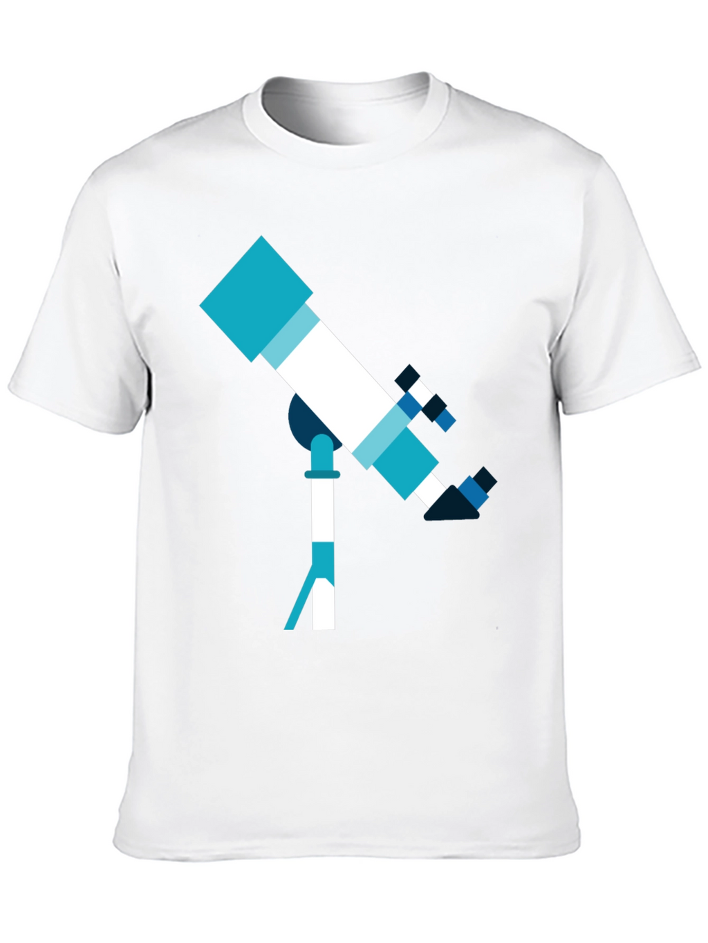 Telescope Graphic Tee - Space Exploration Shirt