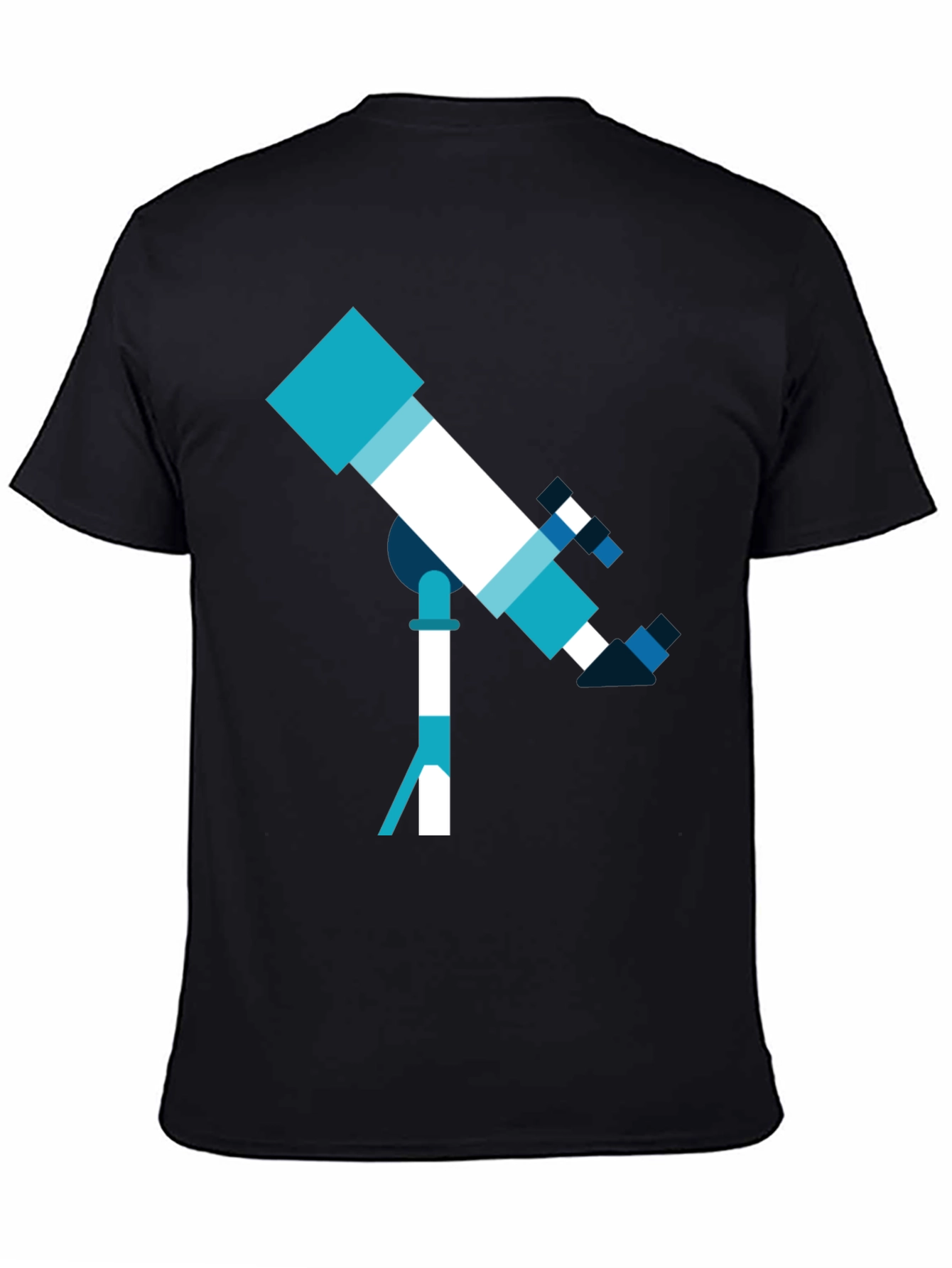 Telescope Graphic Tee - Space Exploration Shirt