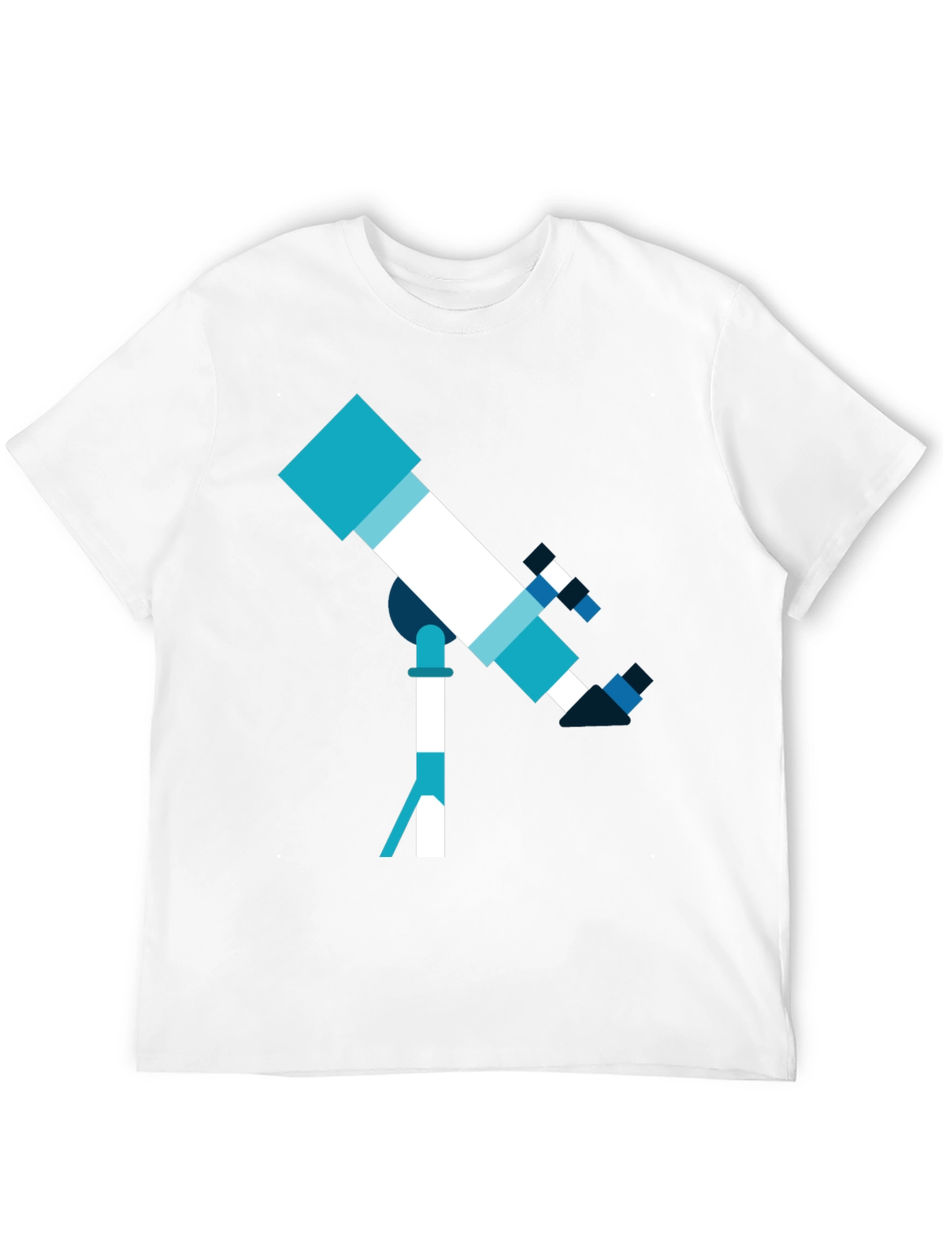 Telescope Graphic Tee - Space Exploration Shirt