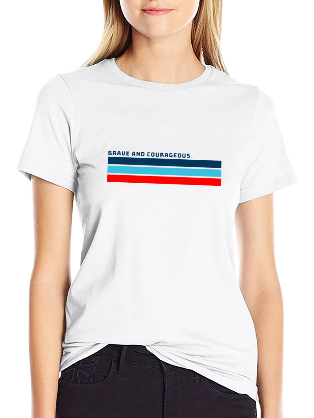 Brave & Courageous Striped T-Shirt