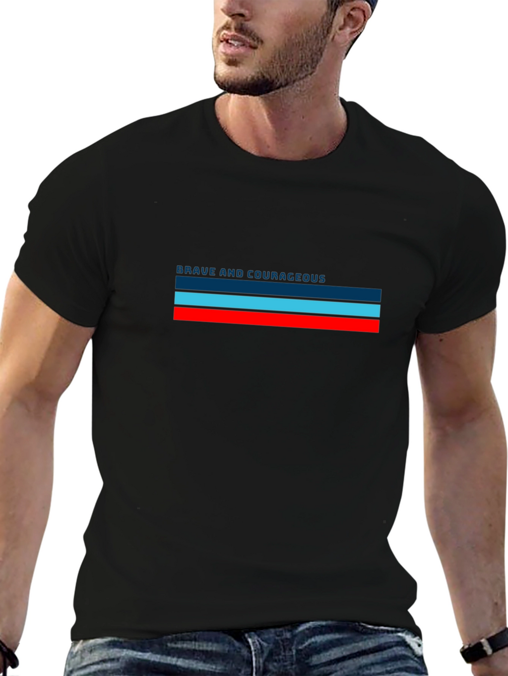 Brave & Courageous Striped T-Shirt