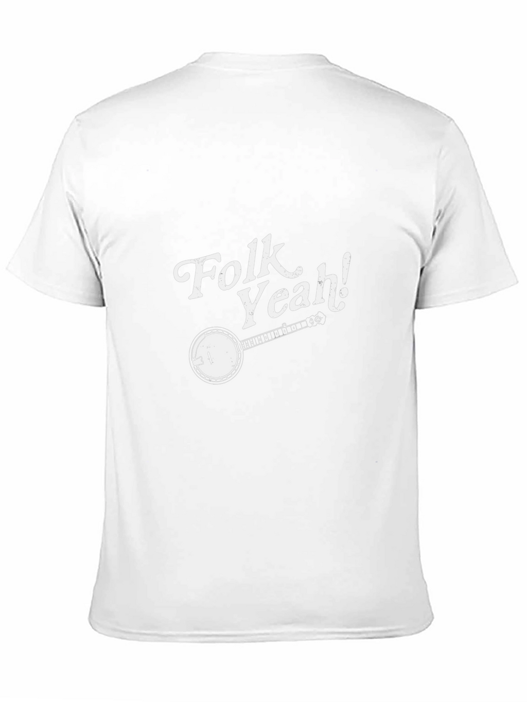 Folk Yeah! Banjo Graphic T-Shirt - Black
