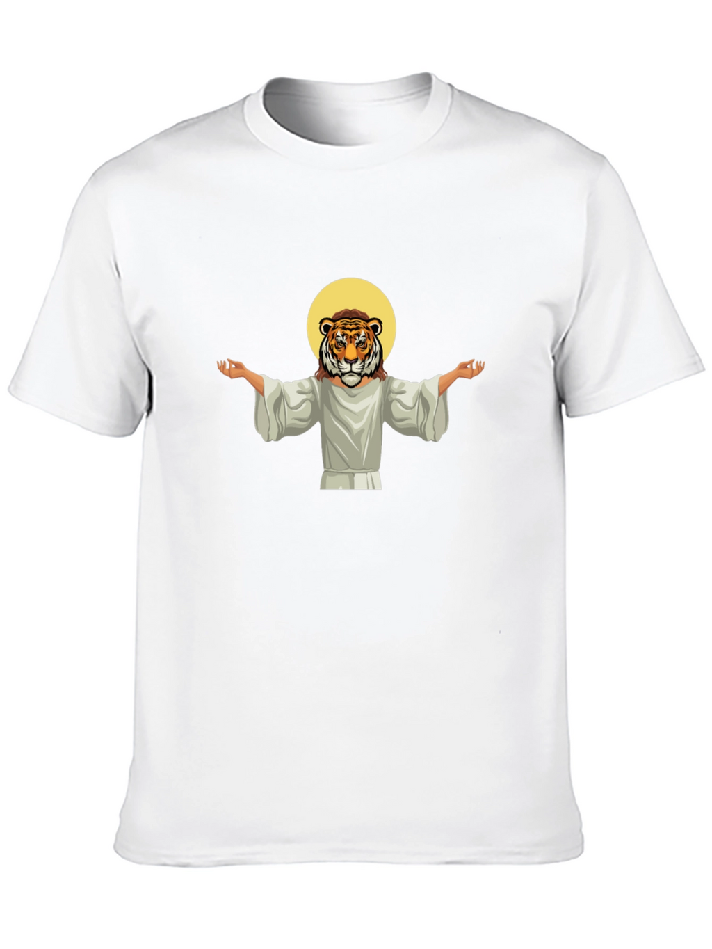 Tiger Jesus Graphic Tee - Black