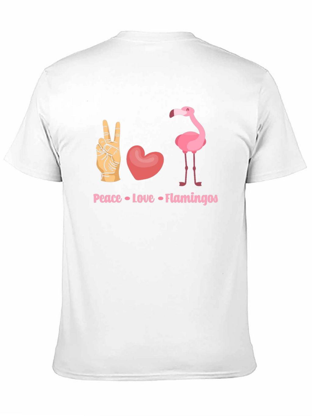 Peace Love Flamingos Graphic T-Shirt