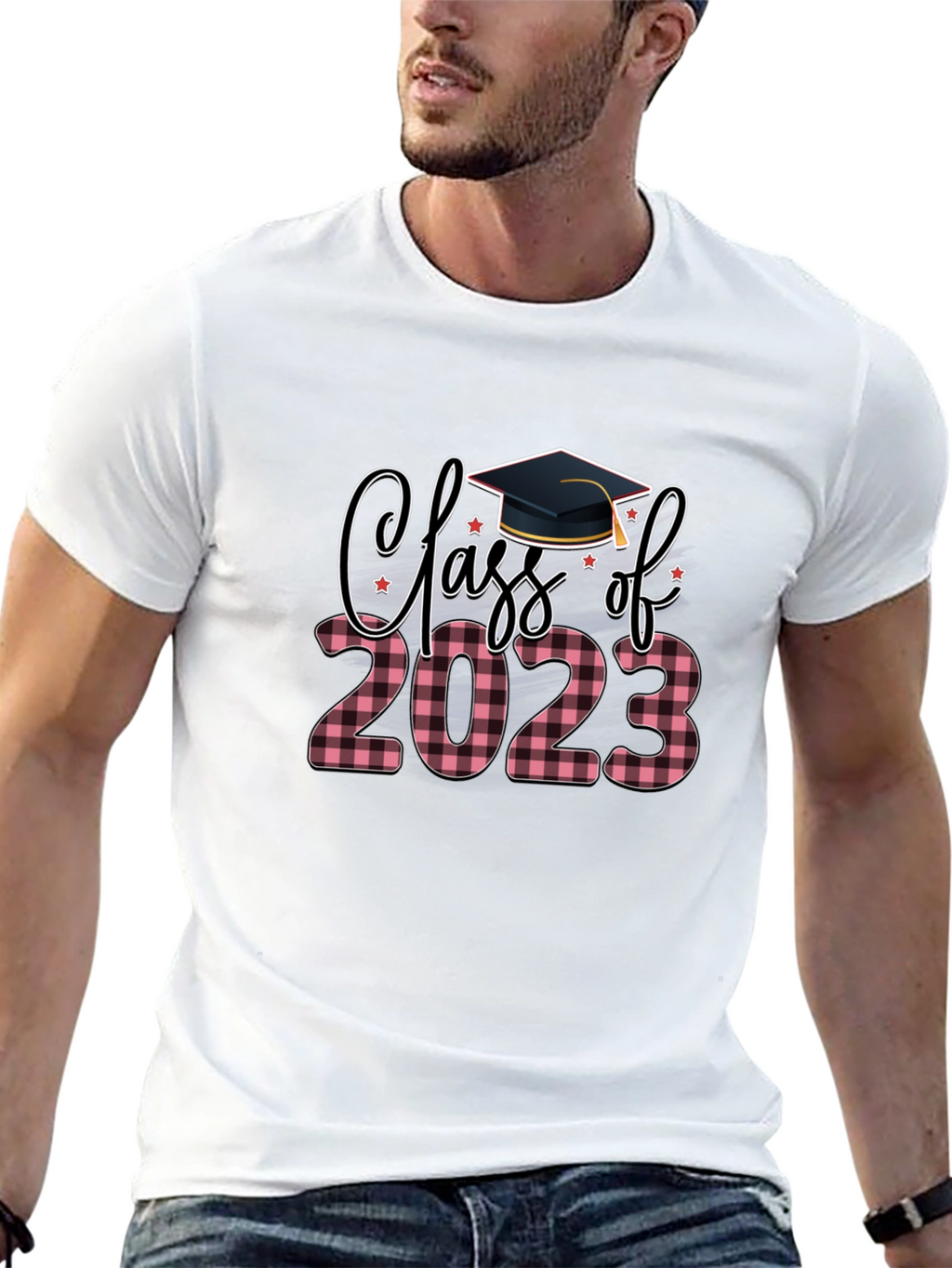 Class of 2023 Plaid Graduation T-Shirt