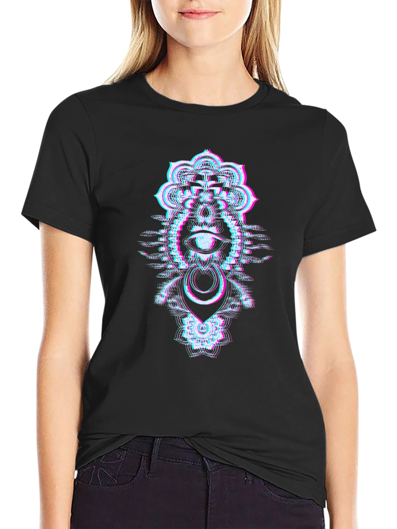 Psychedelic Eye T-Shirt - Glitchcore Style