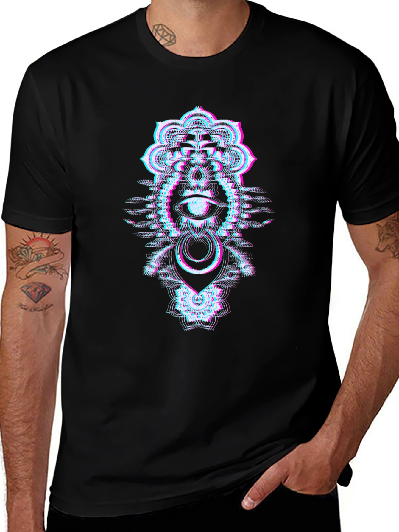 Psychedelic Eye T-Shirt - Glitchcore Style
