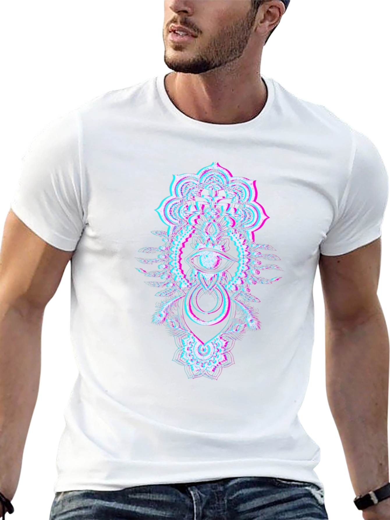 Psychedelic Eye T-Shirt - Glitchcore Style